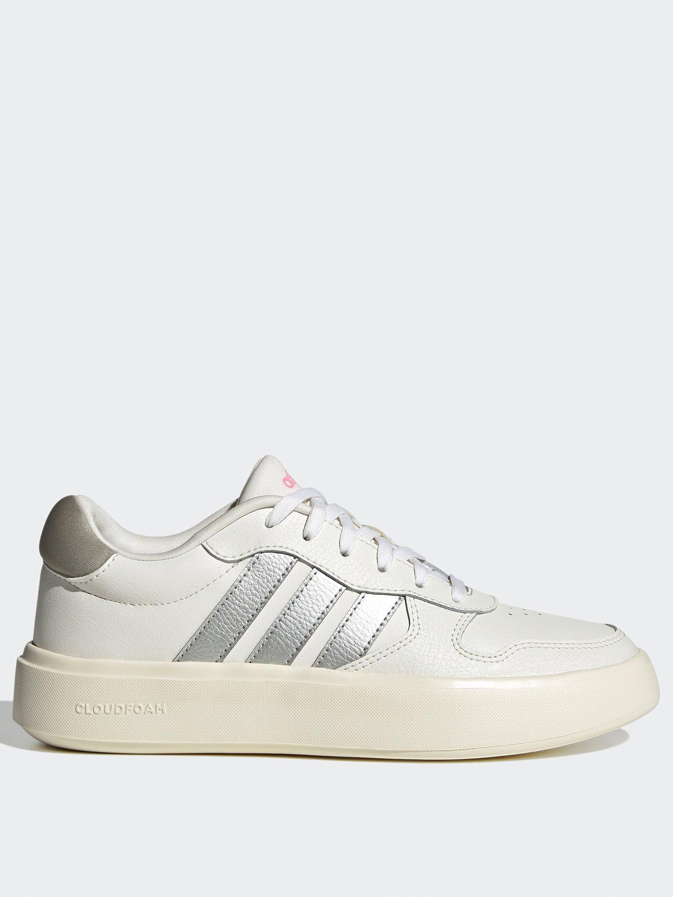  image of adidas-sportswear-womens-litecourt-trainers-whitesilver