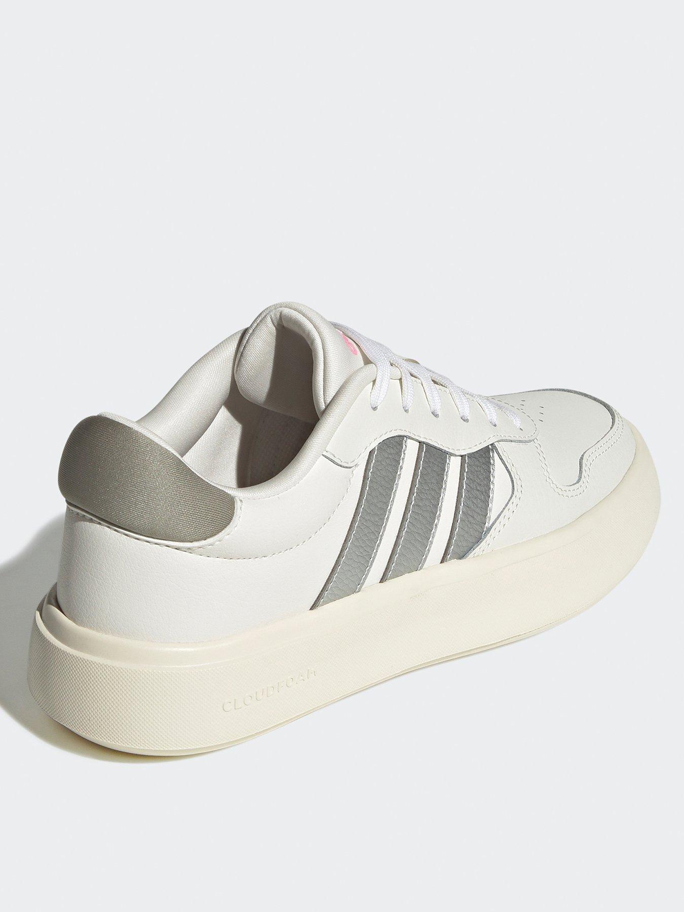  image of adidas-sportswear-womens-litecourt-trainers-whitesilver