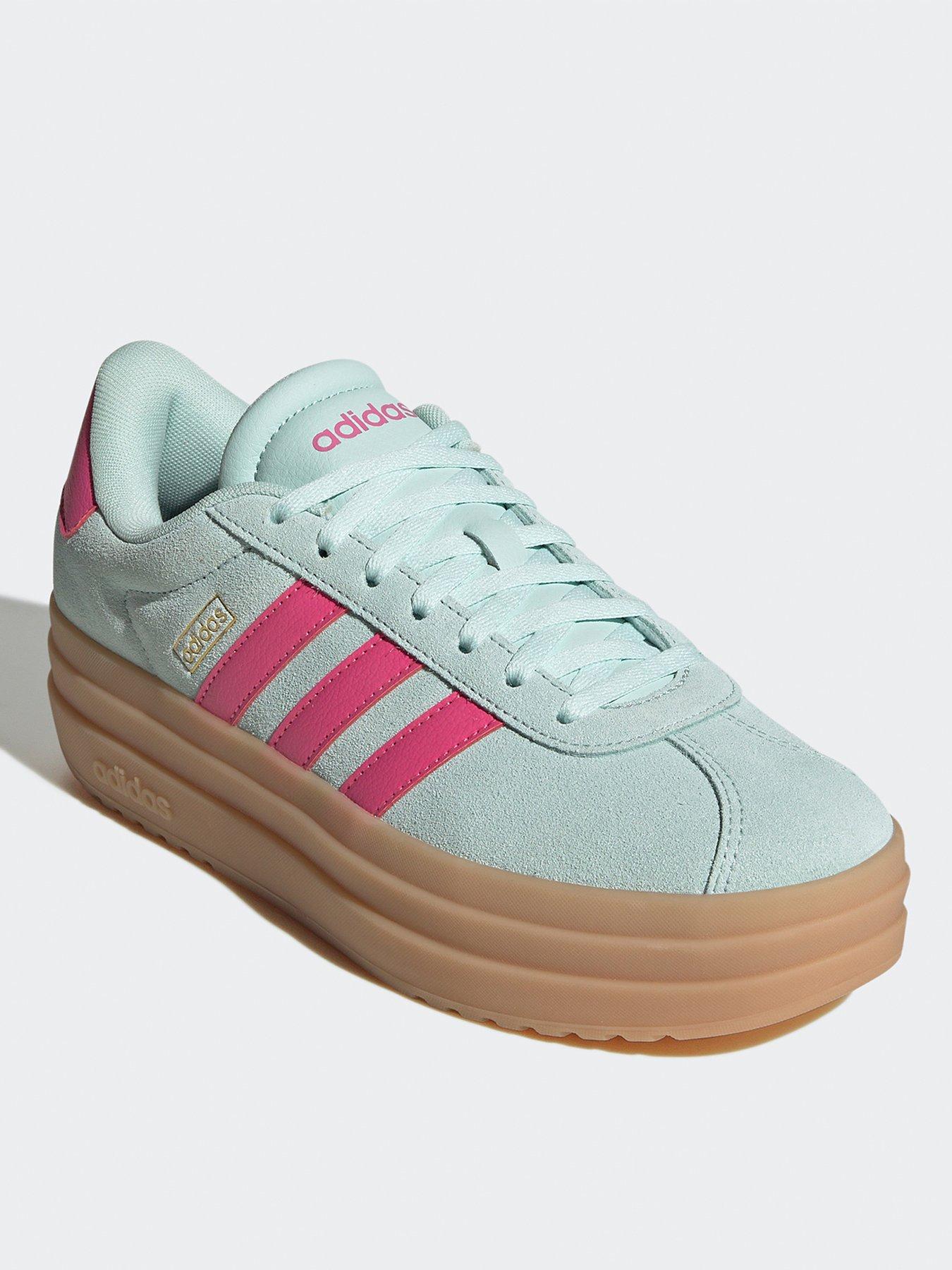  image of adidas-sportswear-womens-vl-court-bold-trainers-halo-mintpulse-magentagum-3