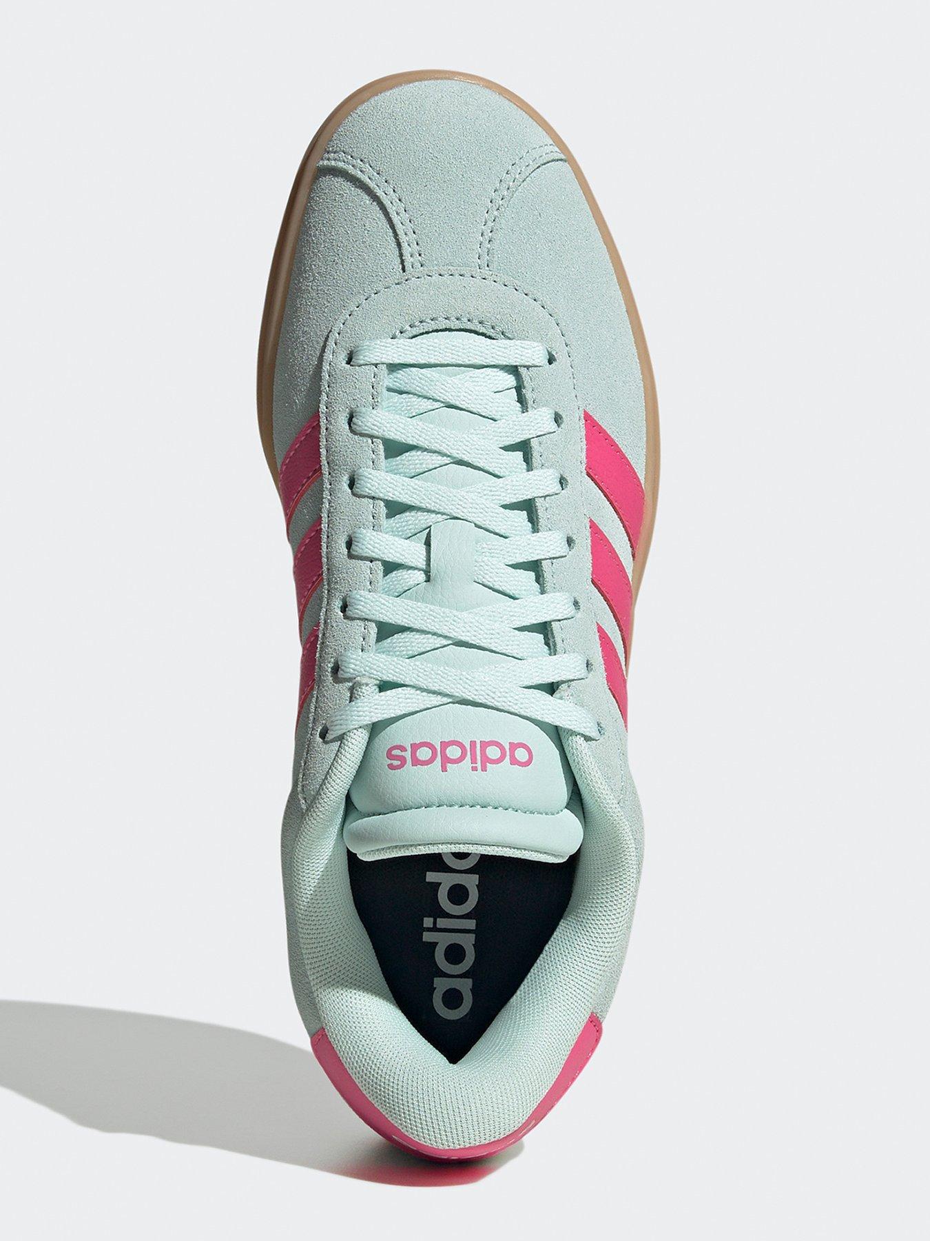  image of adidas-sportswear-womens-vl-court-bold-trainers-halo-mintpulse-magentagum-3