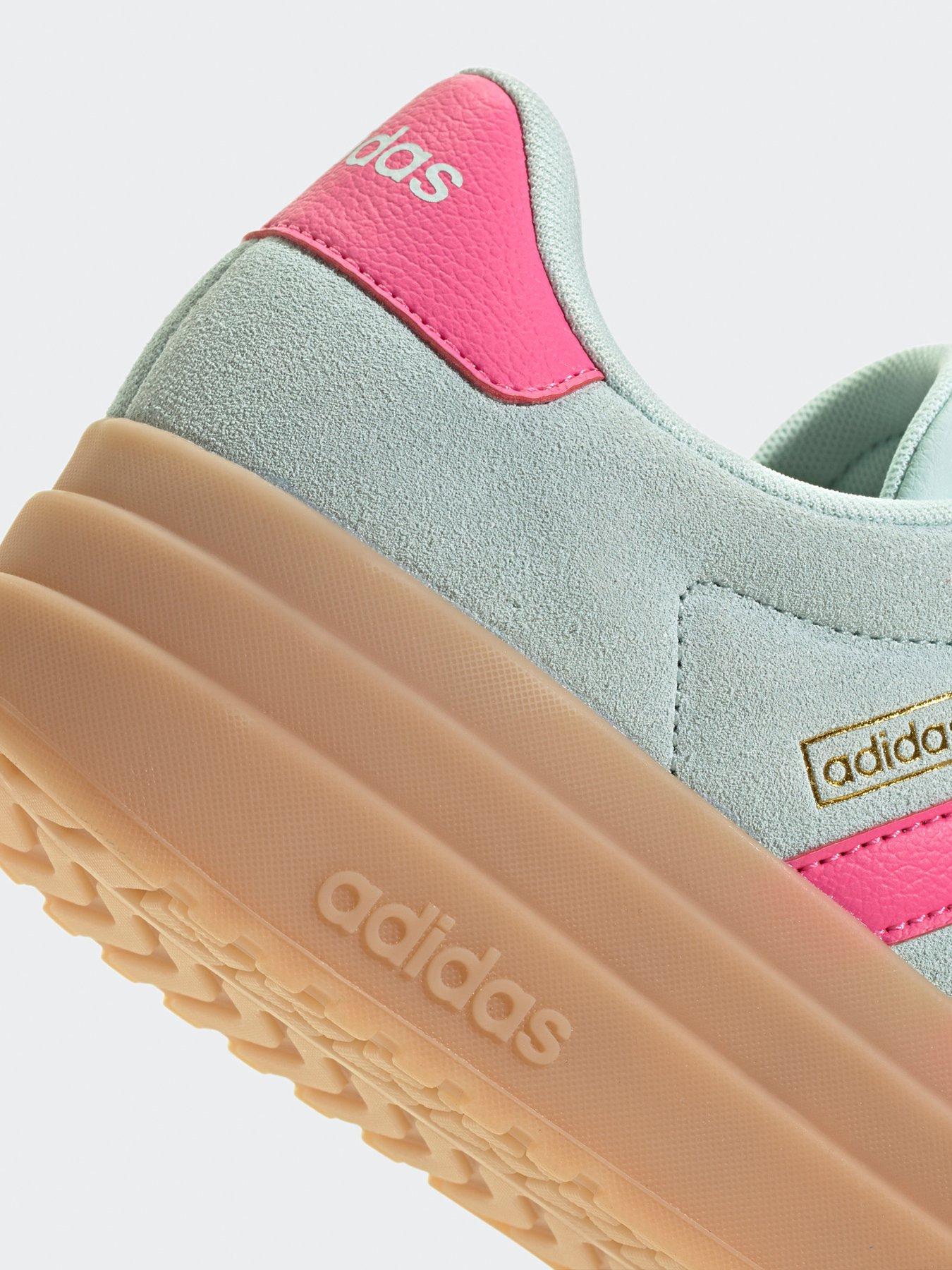  image of adidas-sportswear-womens-vl-court-bold-trainers-halo-mintpulse-magentagum-3