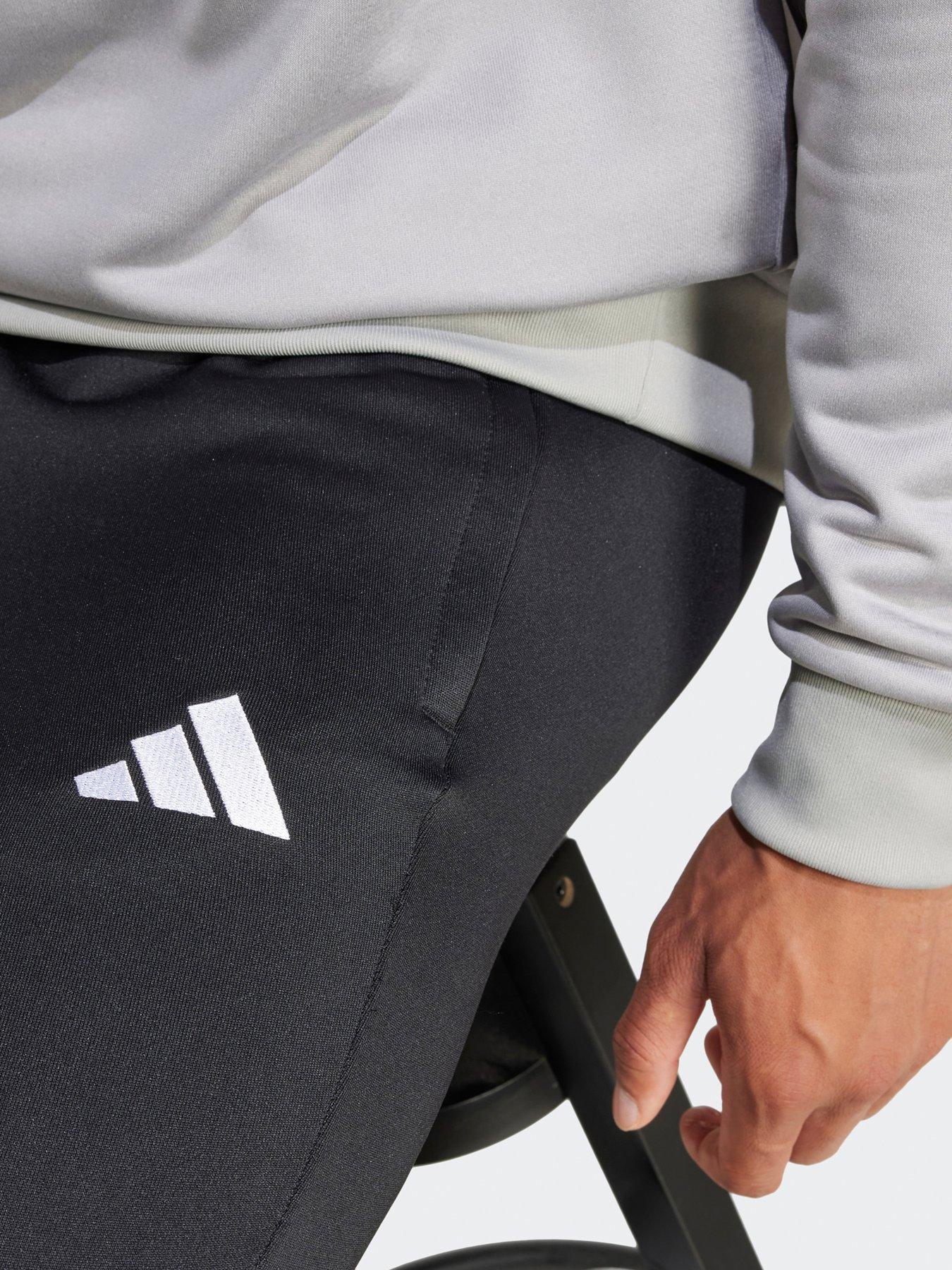  image of adidas-sportswear-mens-sportswear-french-terry-hooded-tracksuit-grey