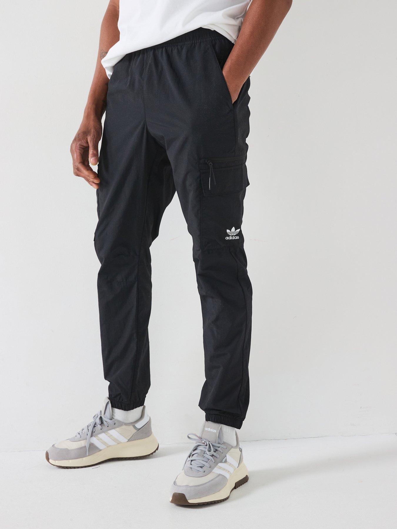 adidas Originals Mens Trefoil Essentials Woven Cargo Pant Black