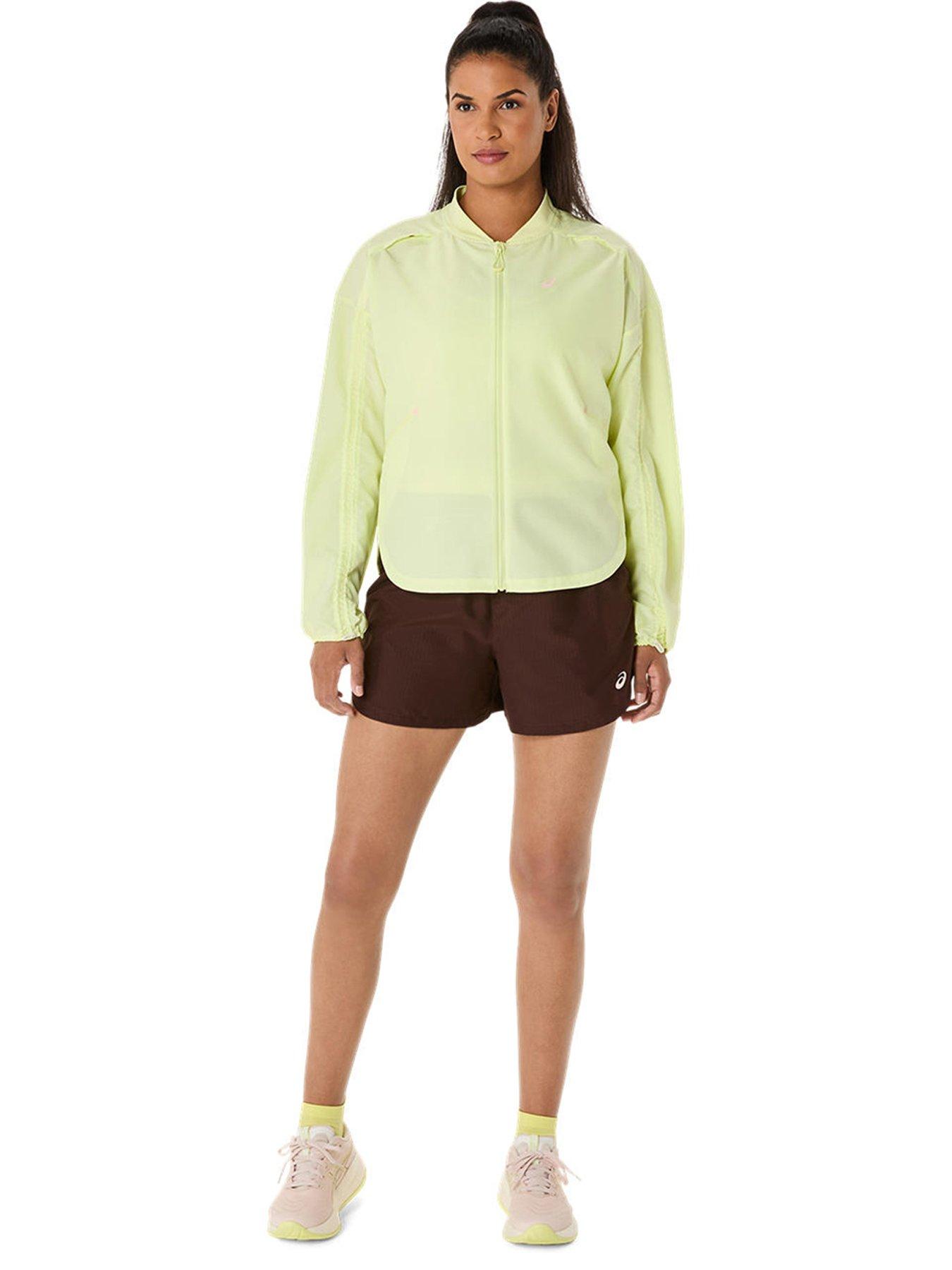 Image 1 of 6 of Asics Run Adjustable Jacket - Yellow
