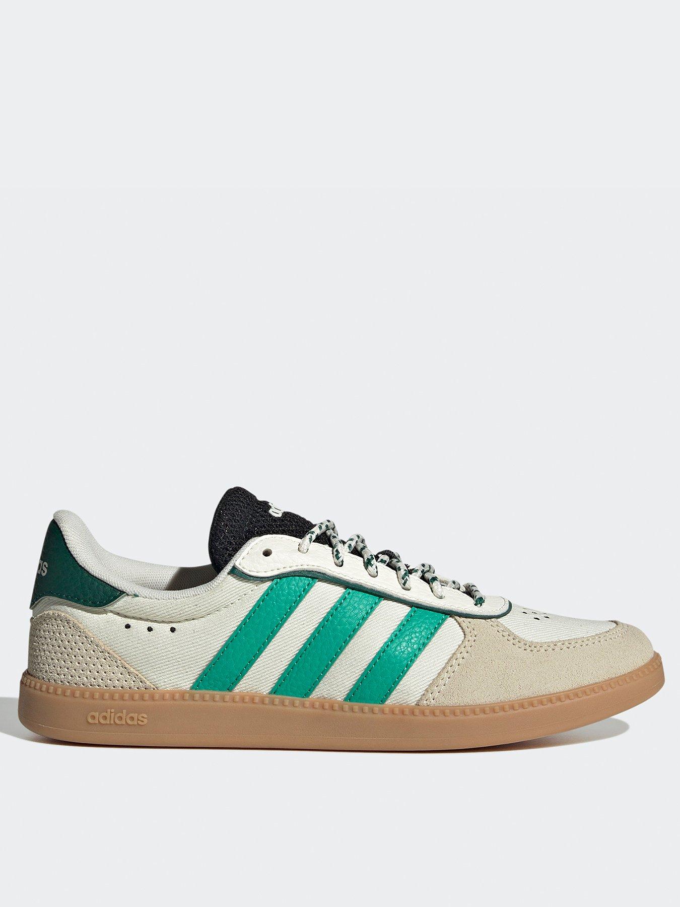  image of adidas-sportswear-womens-breaknet-sleek-trainers-off-whitecourt-greenco-black