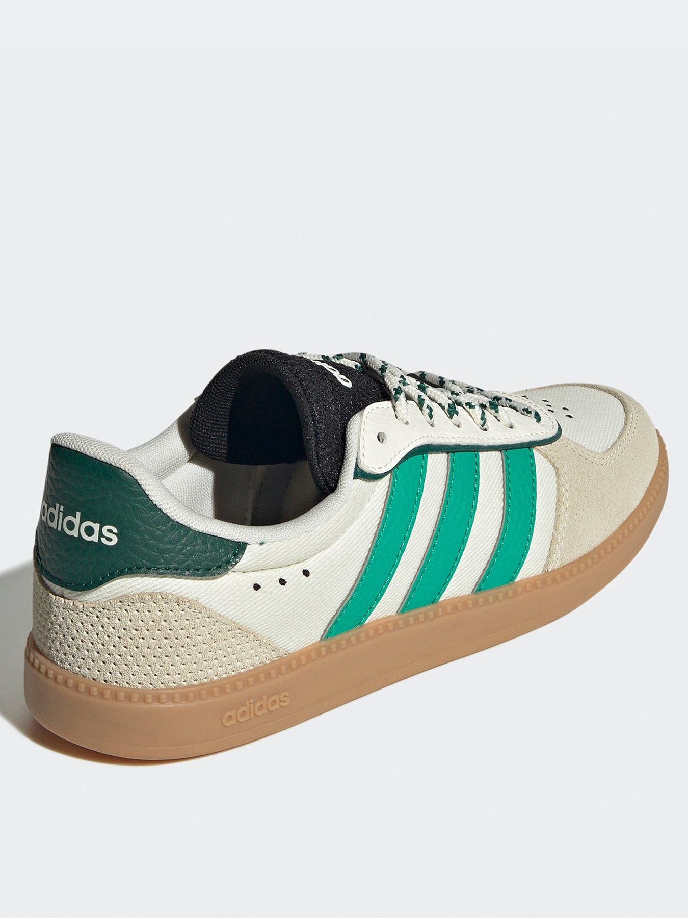  image of adidas-sportswear-womens-breaknet-sleek-trainers-off-whitecourt-greenco-black
