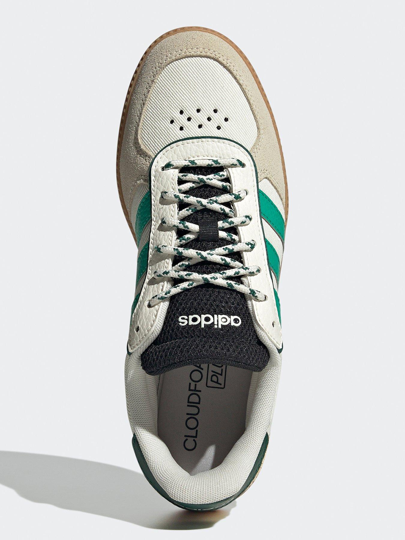  image of adidas-sportswear-womens-breaknet-sleek-trainers-off-whitecourt-greenco-black