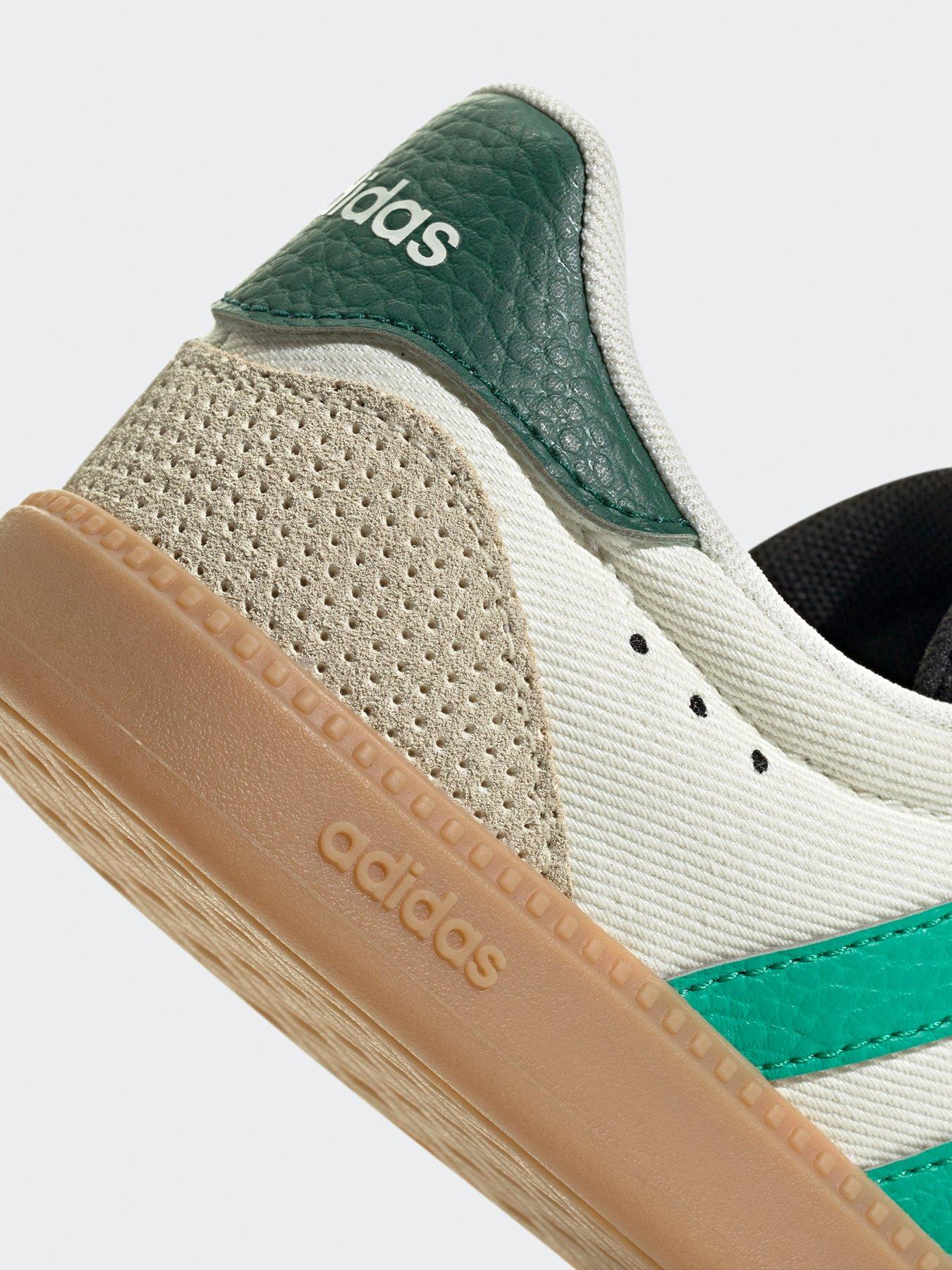  image of adidas-sportswear-womens-breaknet-sleek-trainers-off-whitecourt-greenco-black