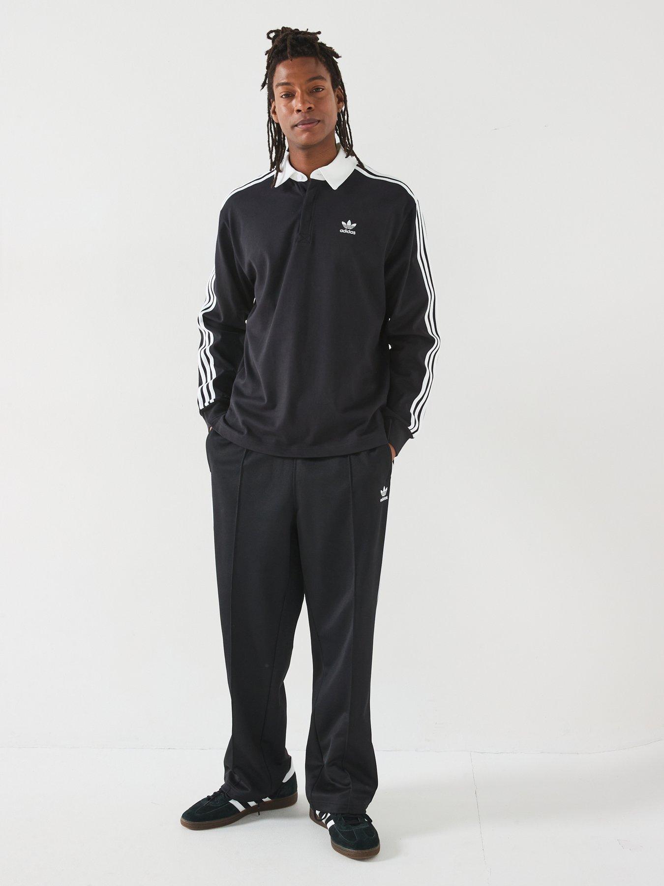 Image 3 of 6 of adidas Originals Mens Adicolor Rugby Polo - Black