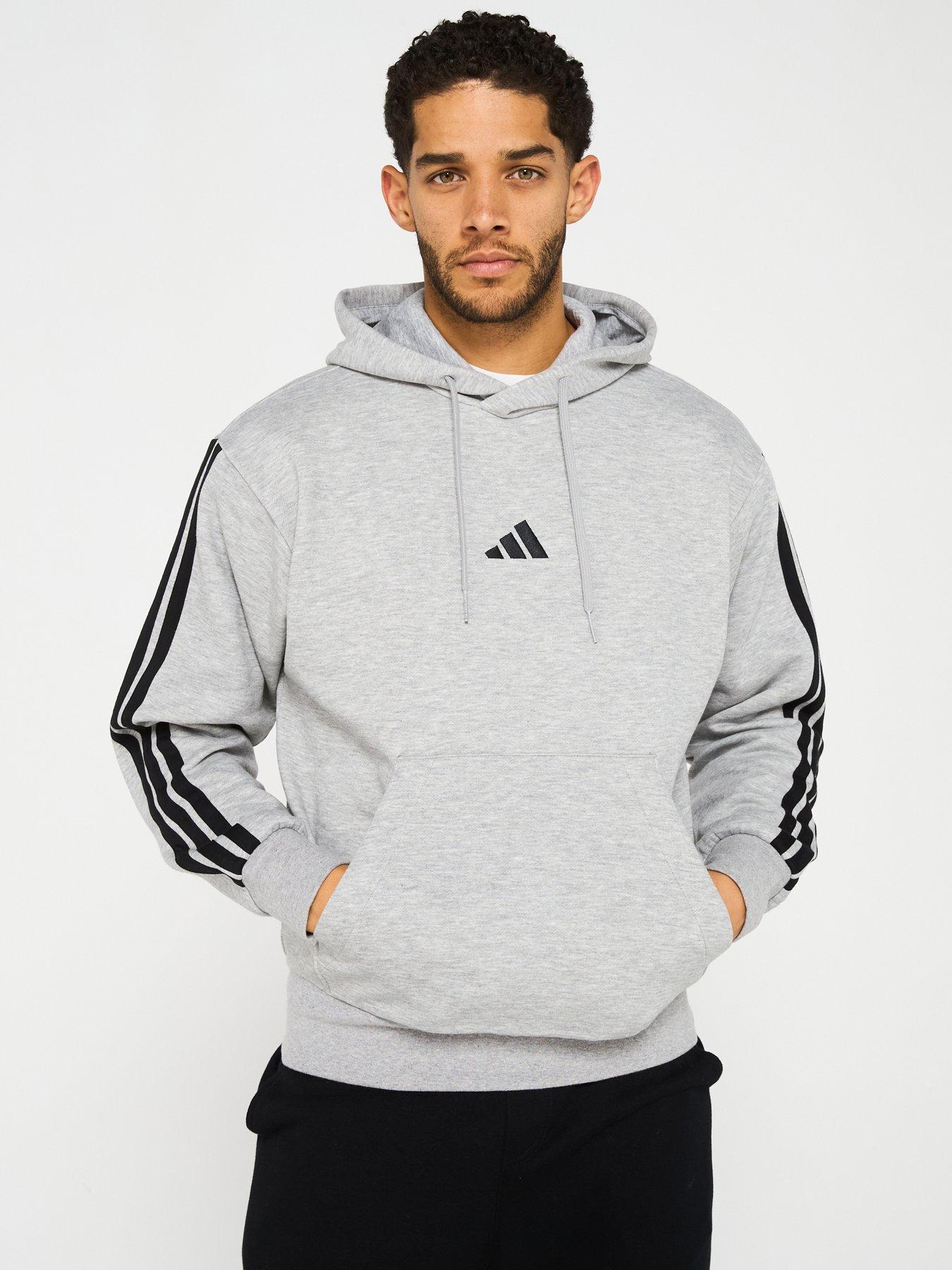 adidas-sportswear-mens-essentials-3-stripe-fleece-hoodie-grey