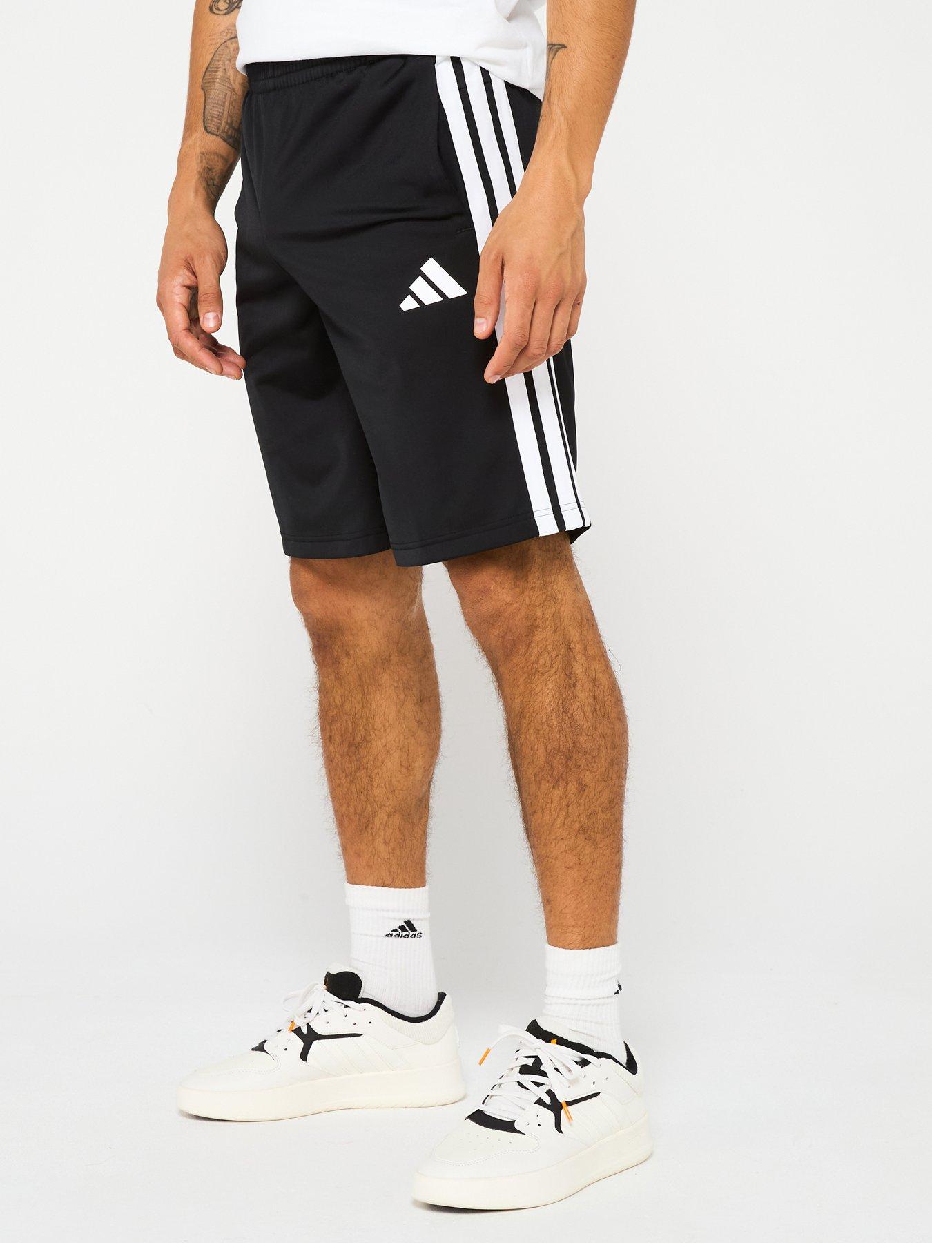 adidas-sportswear-mens-3-stripe-tricot-regular-fit-shorts-black