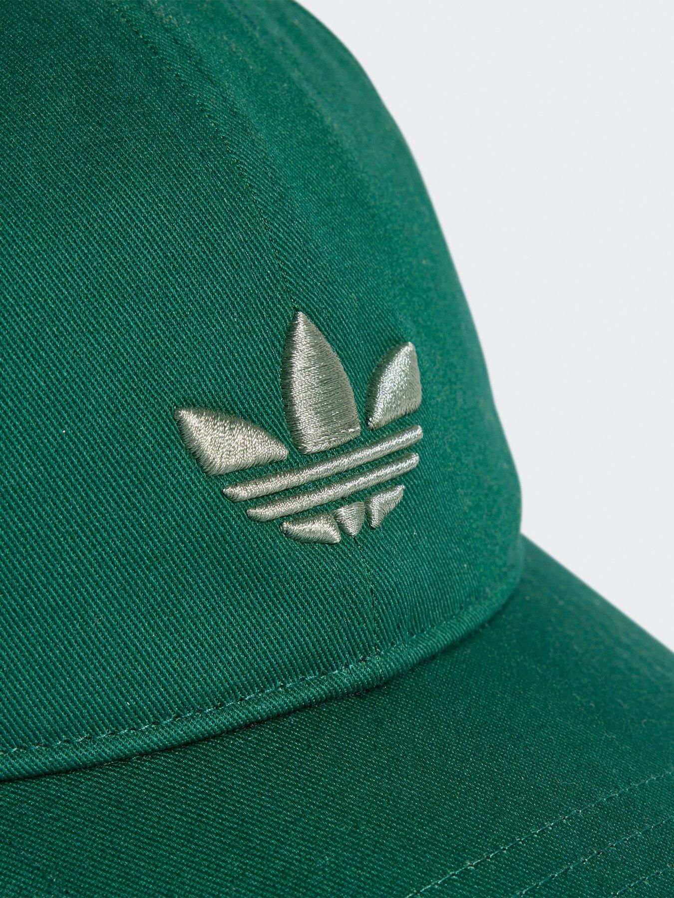  image of adidas-originals-mens-classic-trefoil-baseball-cap----collegiate-green