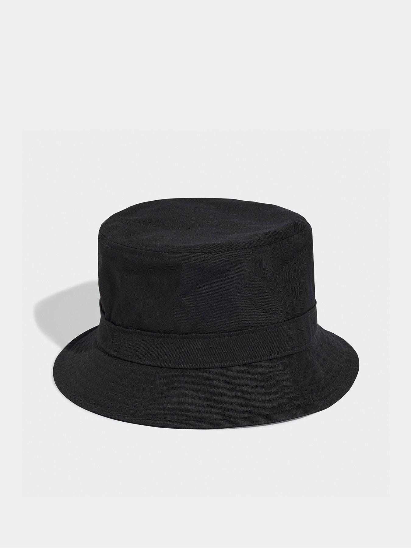  image of adidas-originals-mens-trefoil-bucket-hat-black