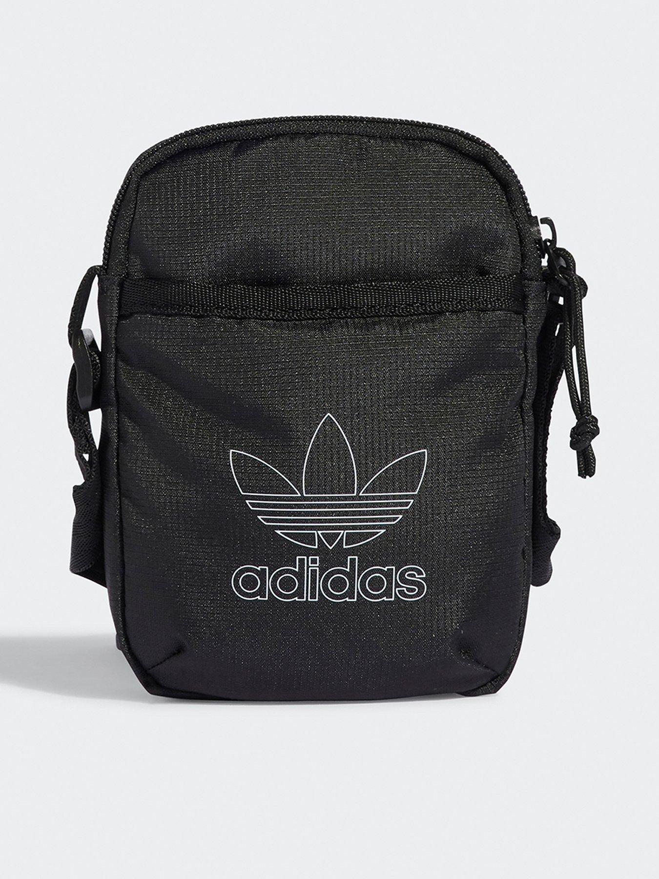front image of adidas-originals-mens-festival-bag-black