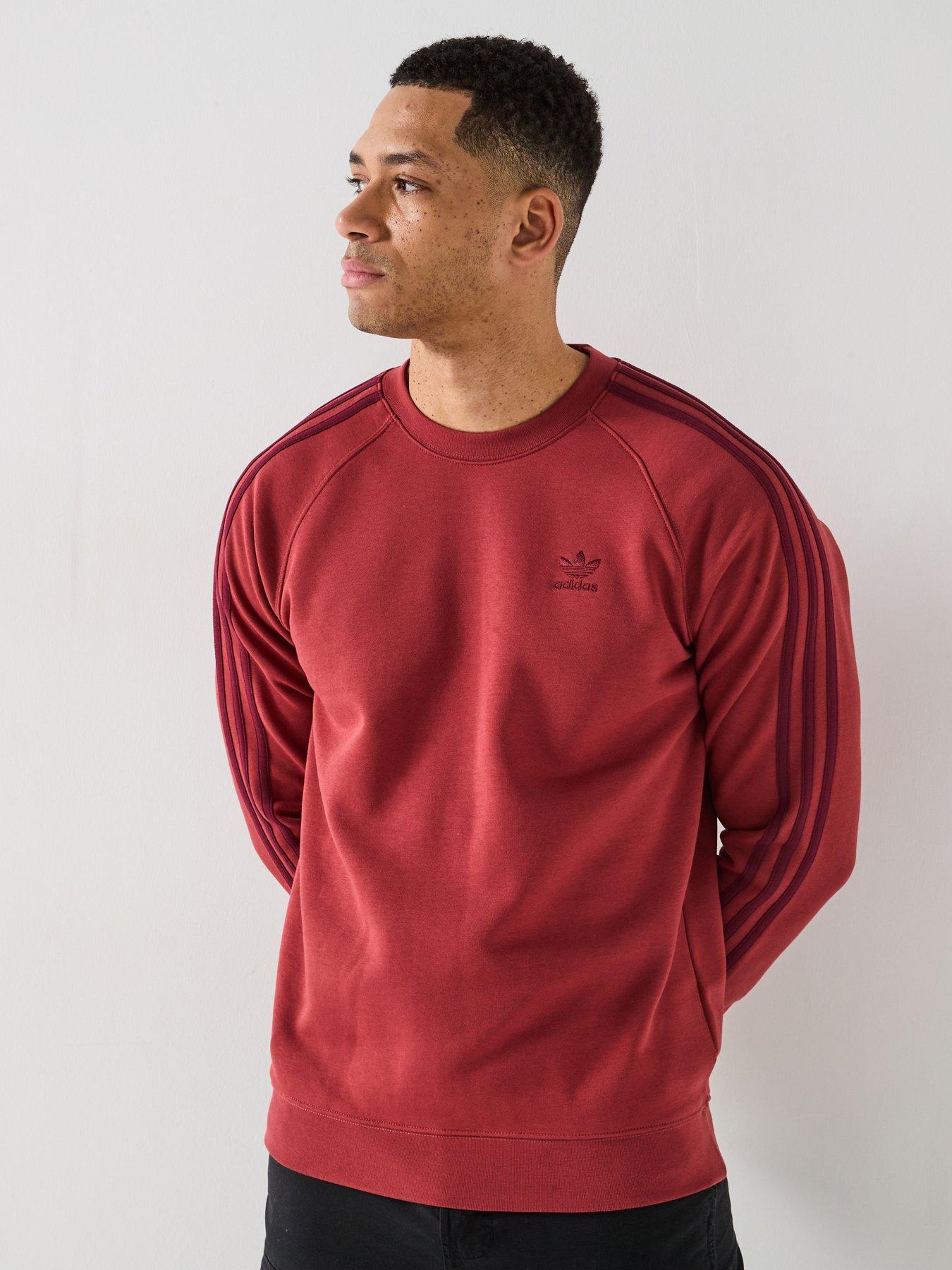 adidas-originals-mens-3-stripe-crew-sweat-red