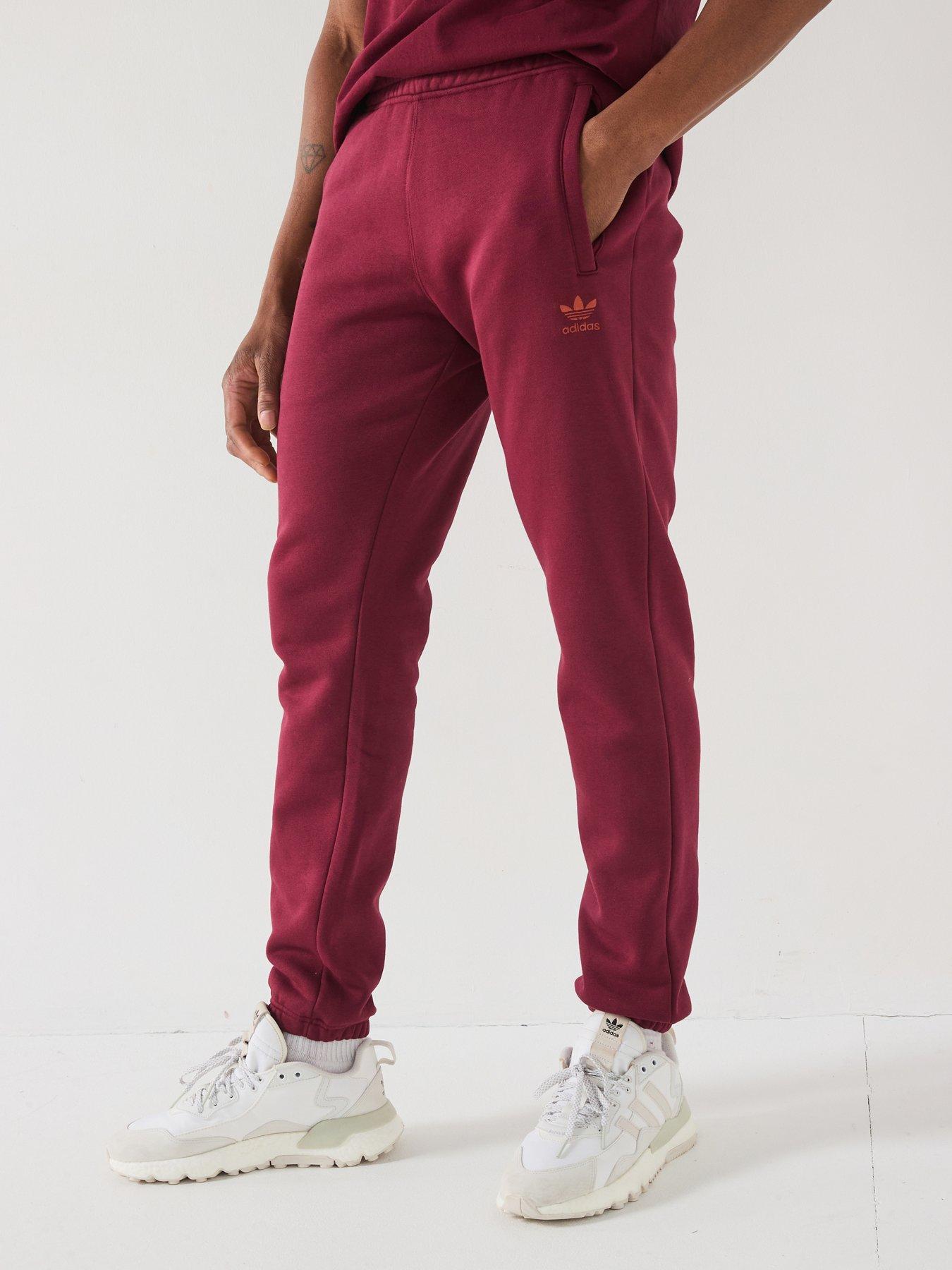 adidas-originals-mens-trefoil-essentials-pant-red