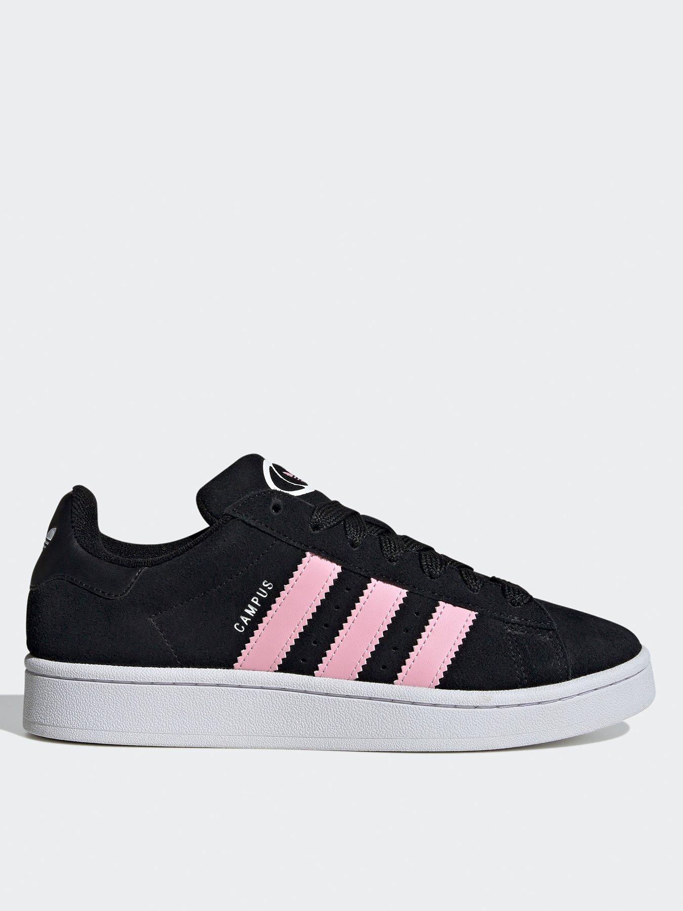front image of adidas-originals-womens-campus-00s-trainers-black
