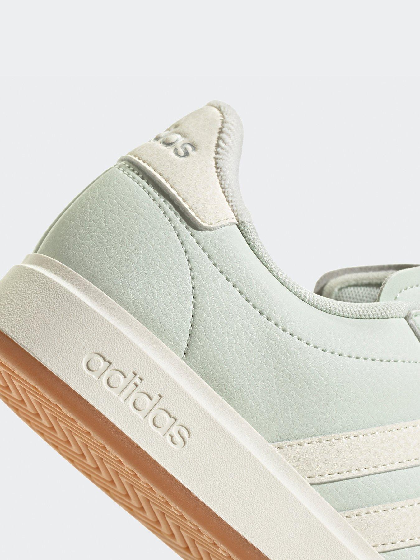  image of adidas-sportswear-womens-grand-court-20-trainers-linen-greenoff-whitesilver-metallic