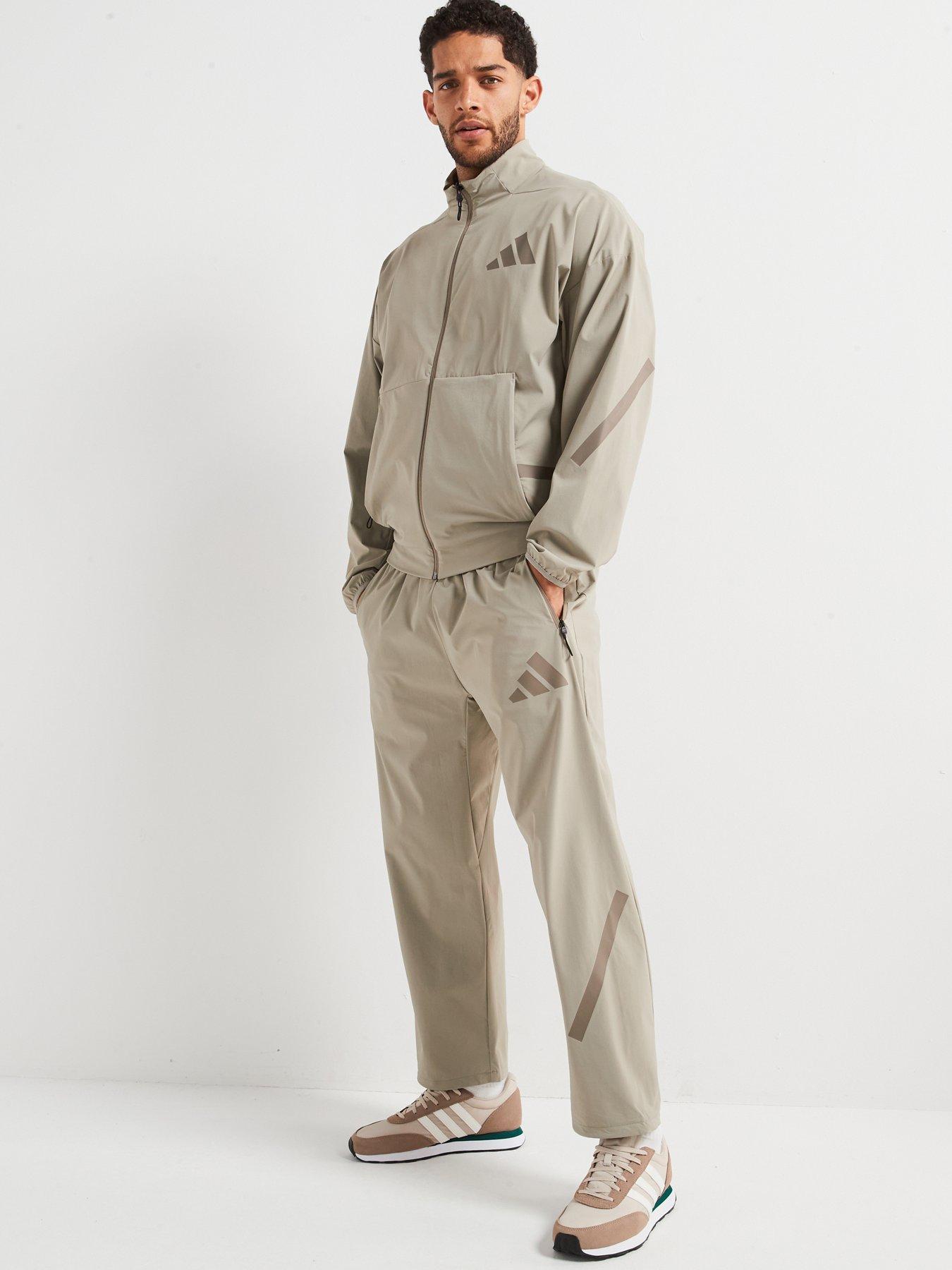 Image 3 of 6 of adidas Sportswear Men's ZNE Woven Track Top - Putty Beige