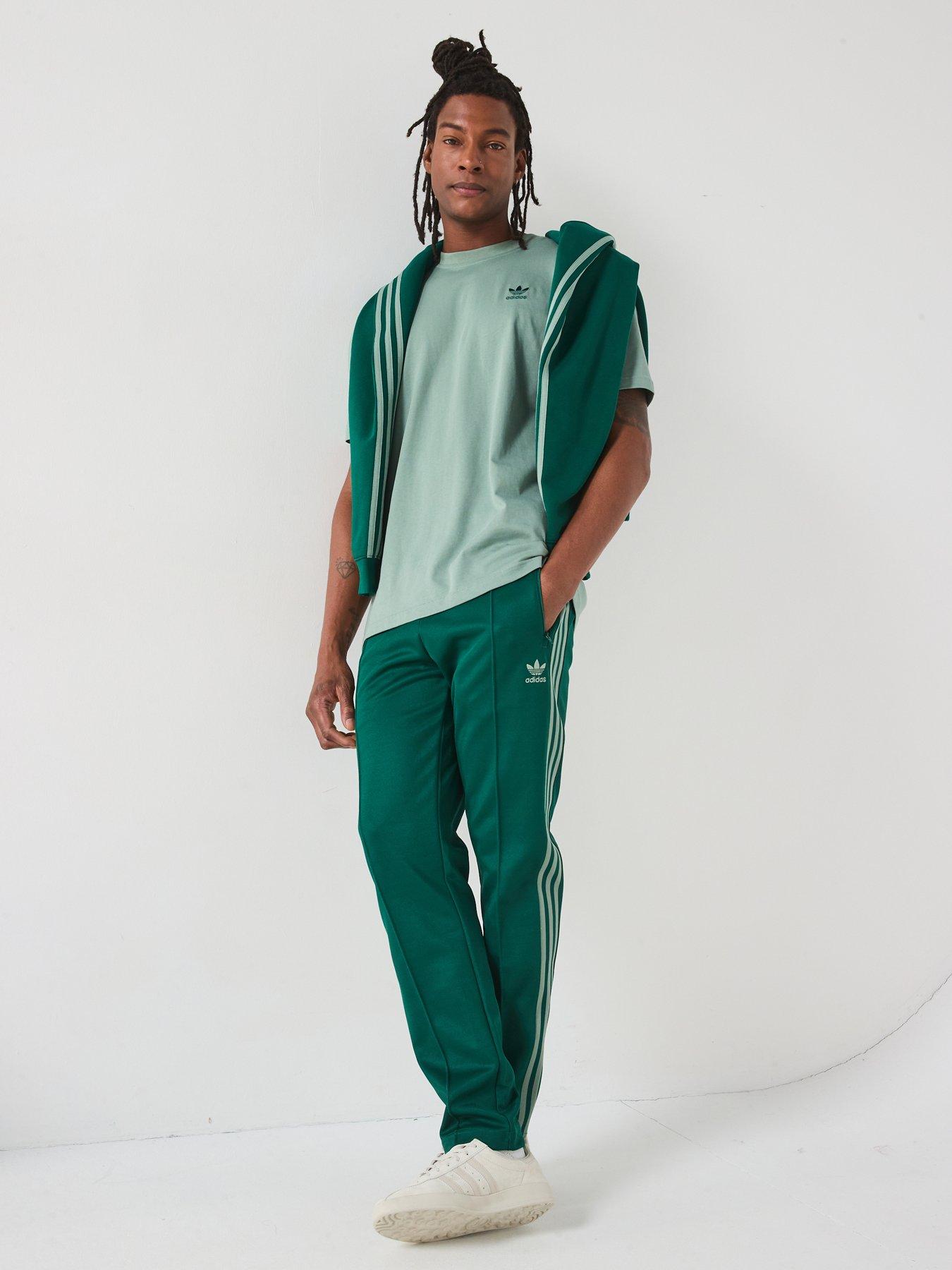  image of adidas-originals-mens-classic-track-pant-green