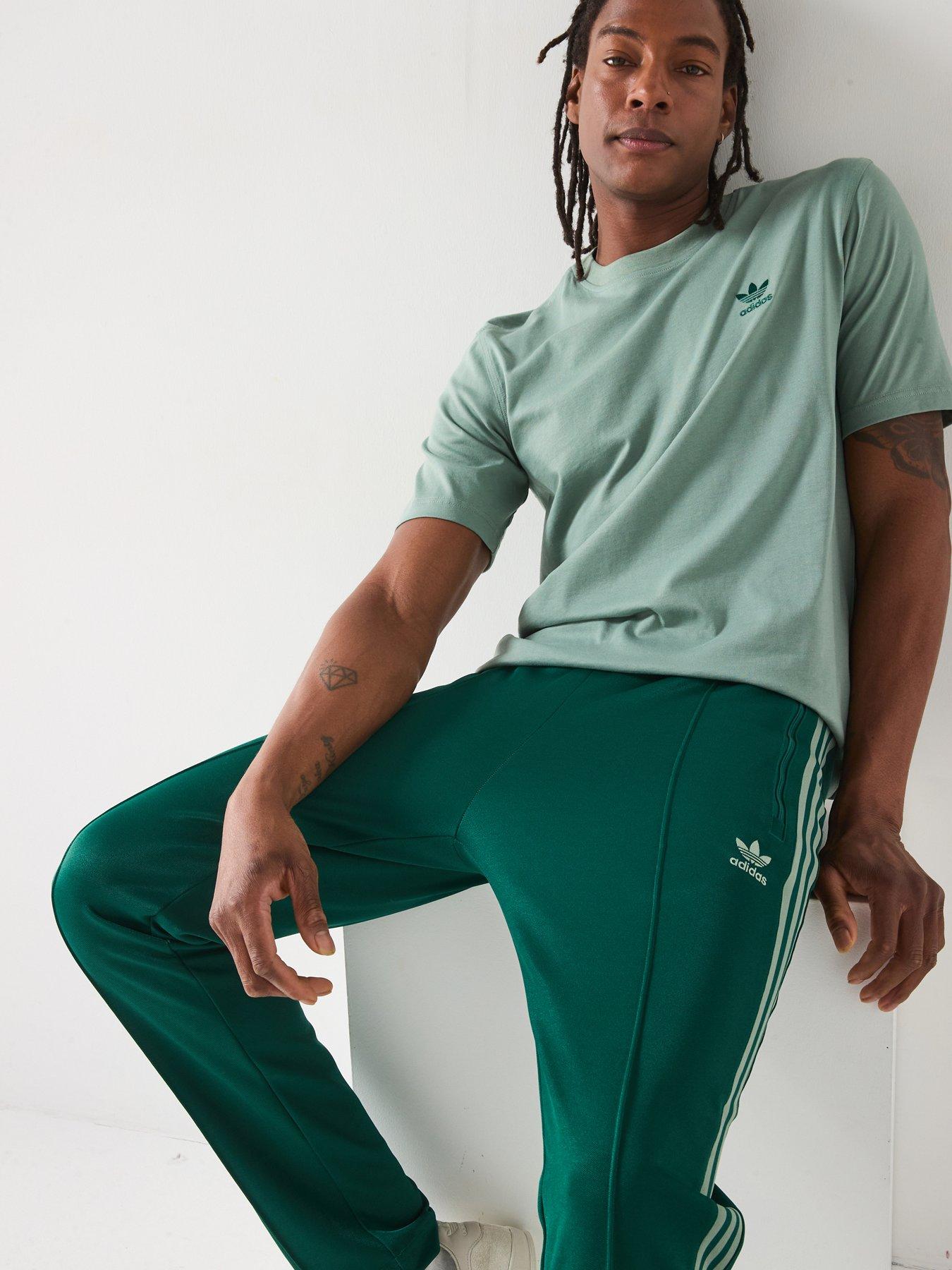  image of adidas-originals-mens-classic-track-pant-green