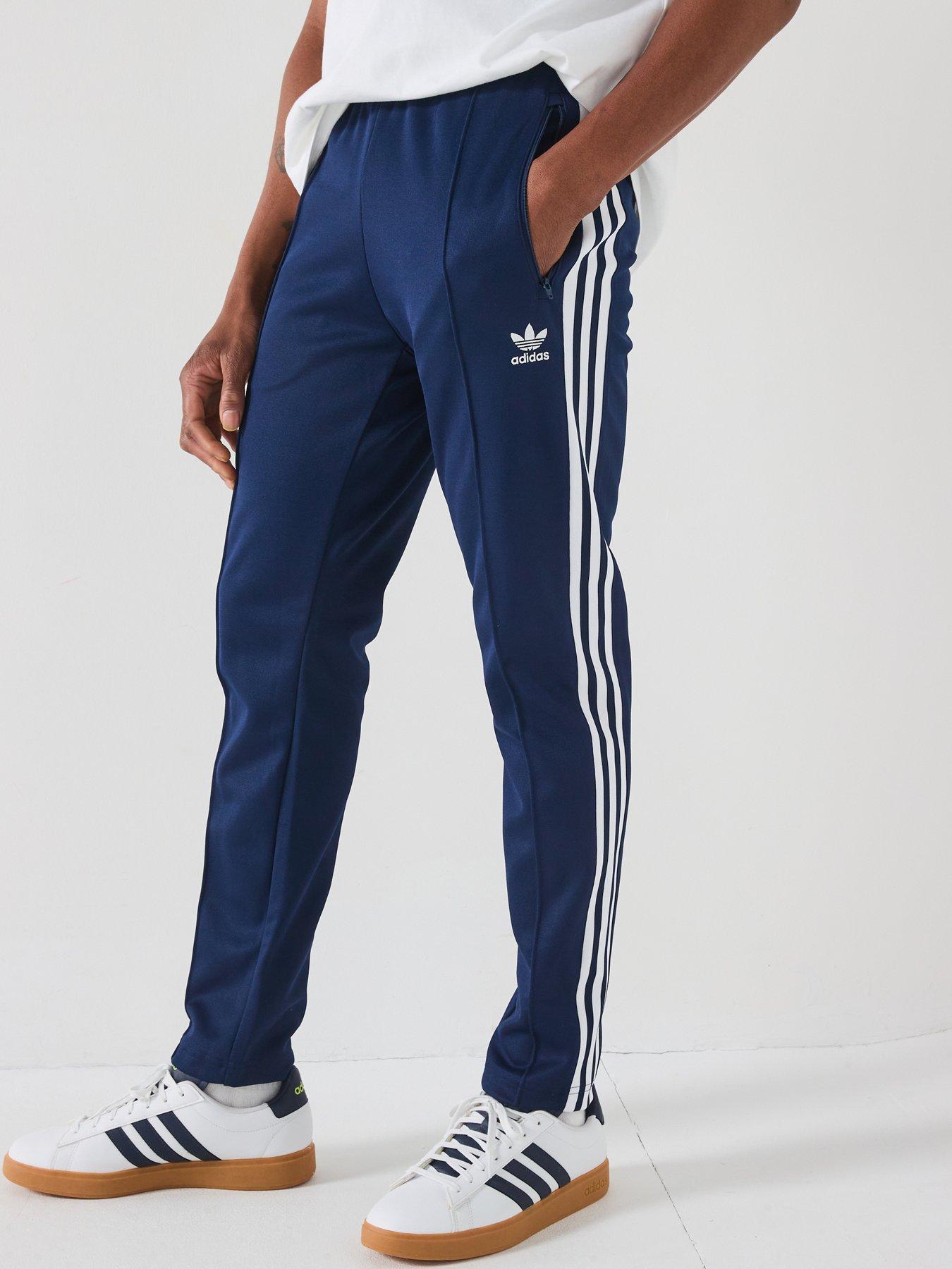 adidas Originals Men's Beckenbauer Classic Tracksuit Pants - Navy