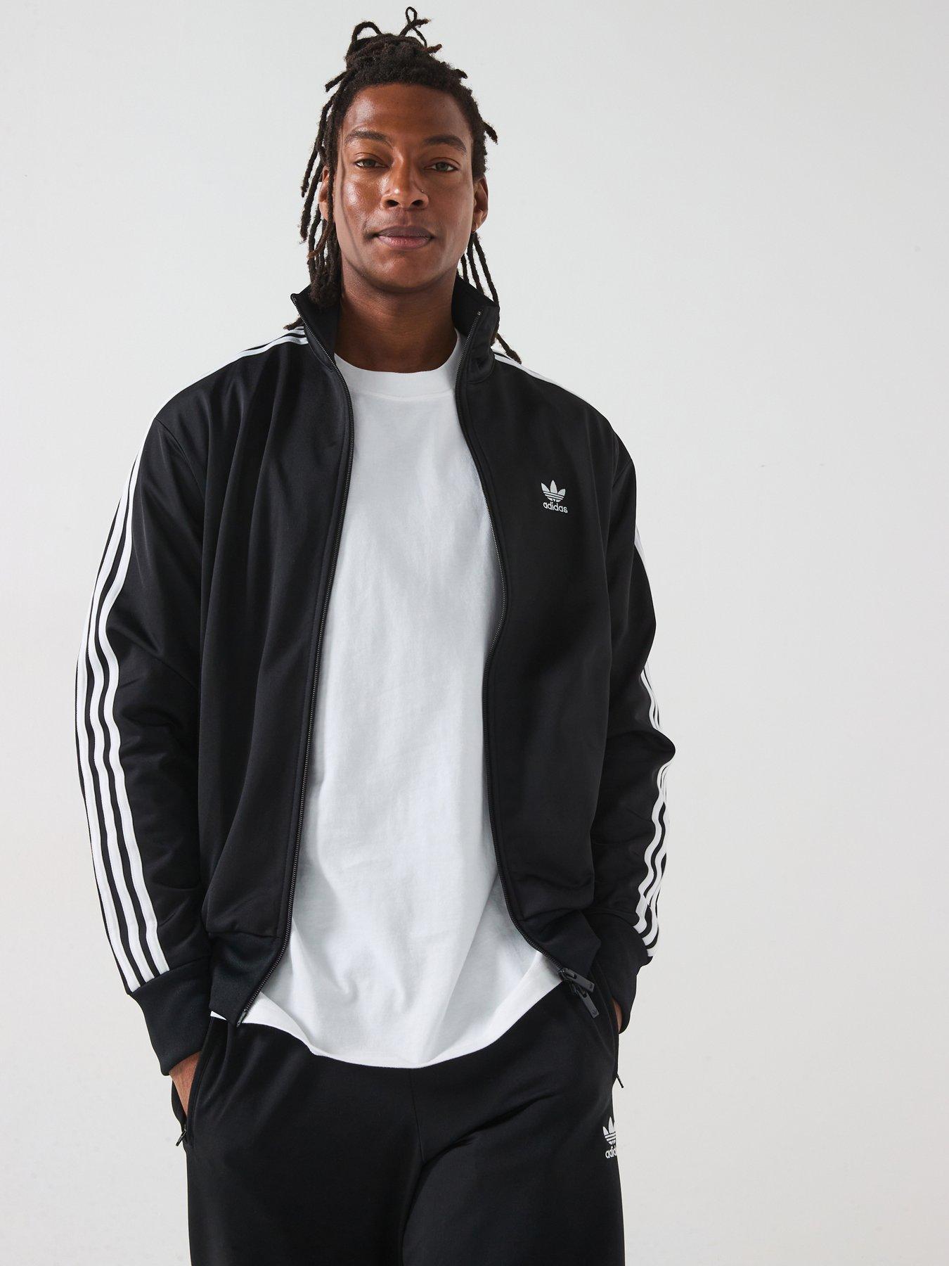 Image 1 of 6 of adidas Originals Mens Firebird Tracksuit&nbsp;Top - Black - Black/White