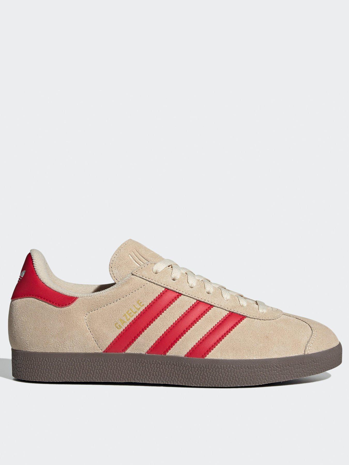 adidas Originals Mens Gazelle Trainers Beige Littlewoods