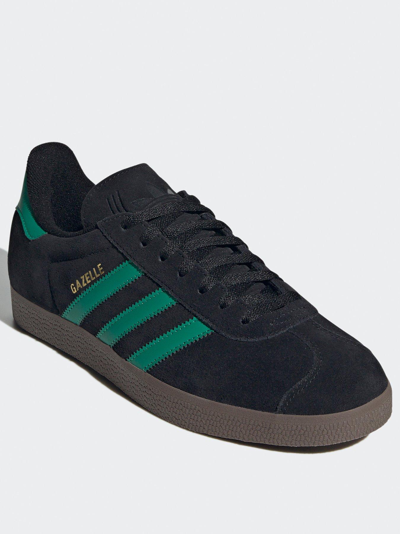 stillFront image of adidas-originals-mens-gazelle-trainers-black