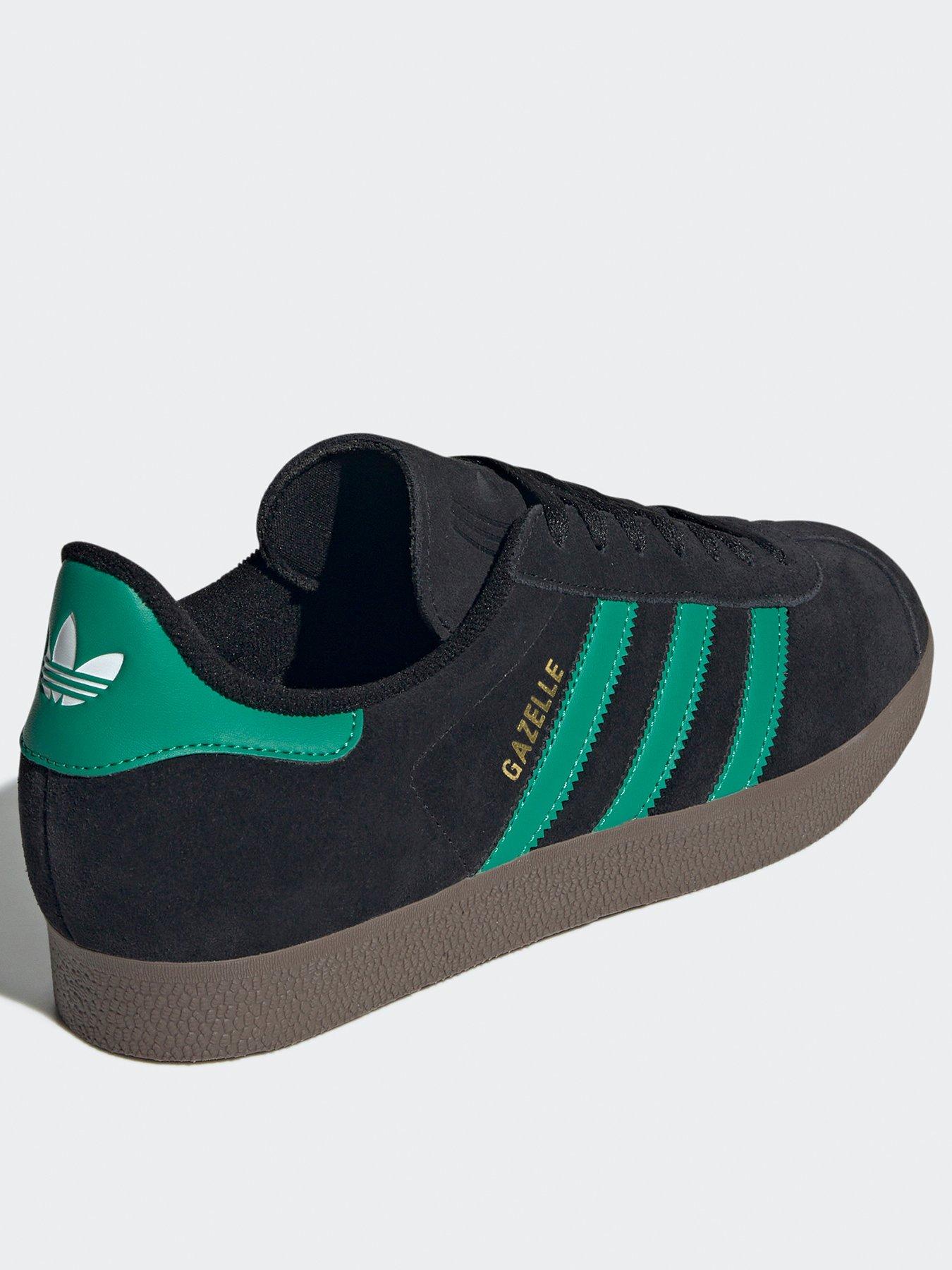  image of adidas-originals-mens-gazelle-trainers-black