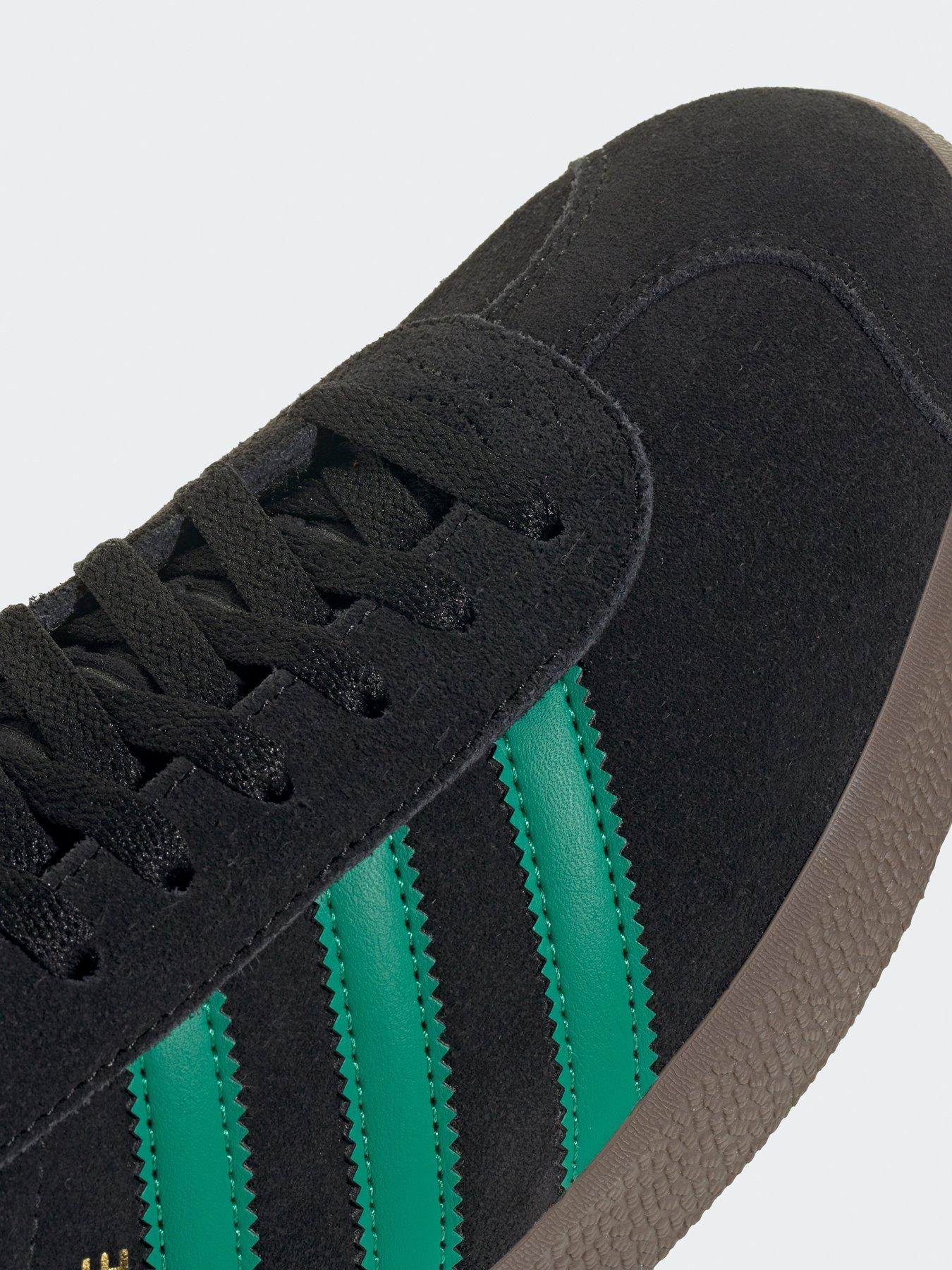  image of adidas-originals-mens-gazelle-trainers-black