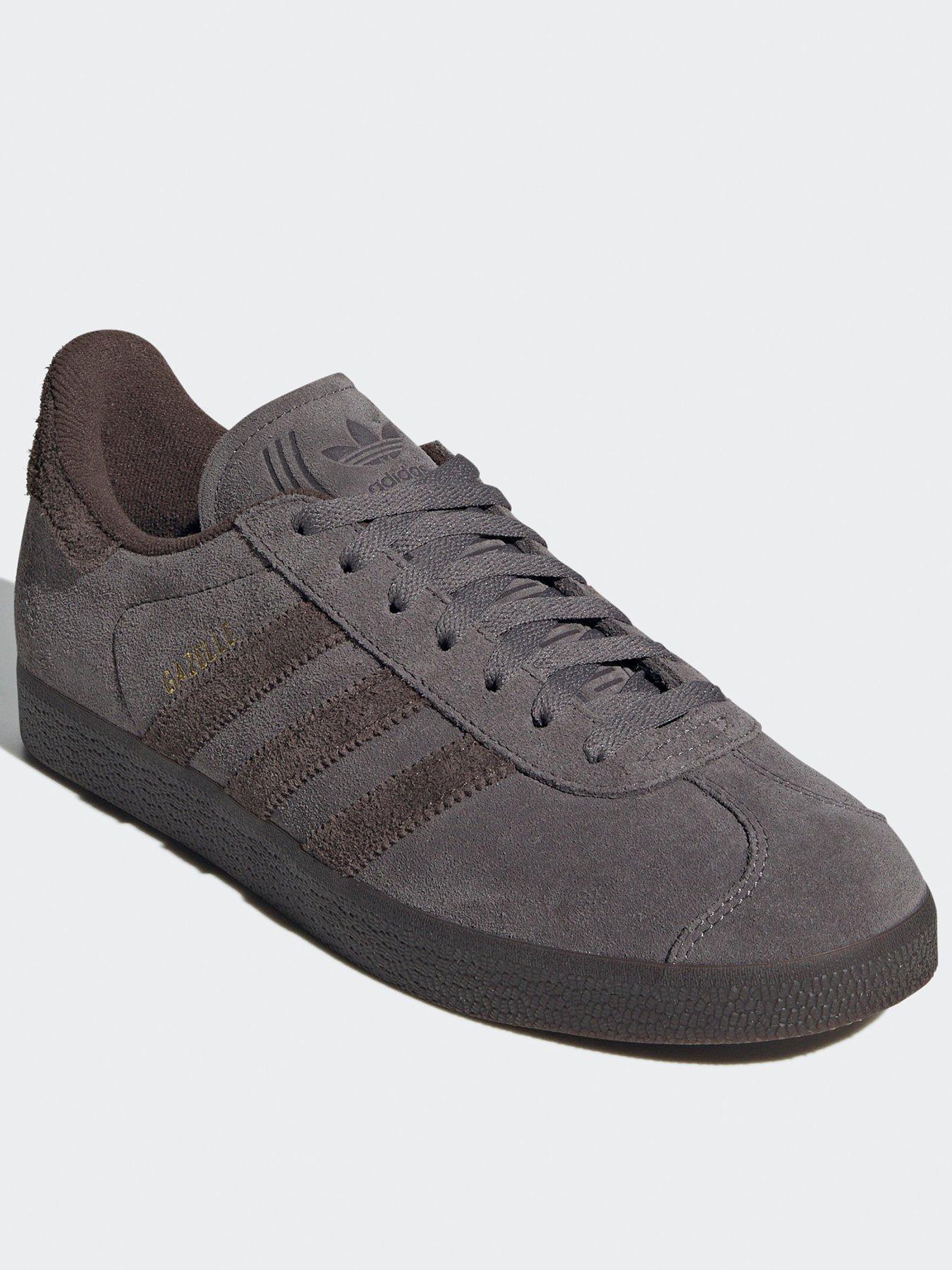  image of adidas-originals-mens-gazelle-trainers-brown