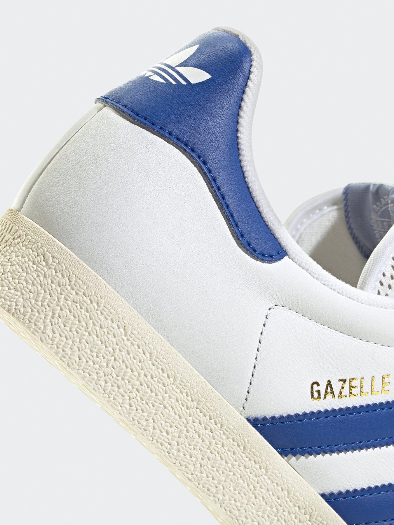 adidas Originals Mens Gazelle Trainers - White | Littlewoods