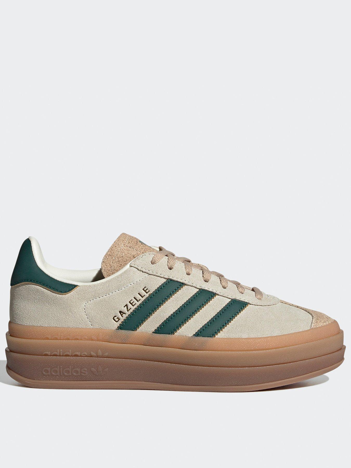 adidas Originals Womens Gazelle Bold Trainers Beige Littlewoods
