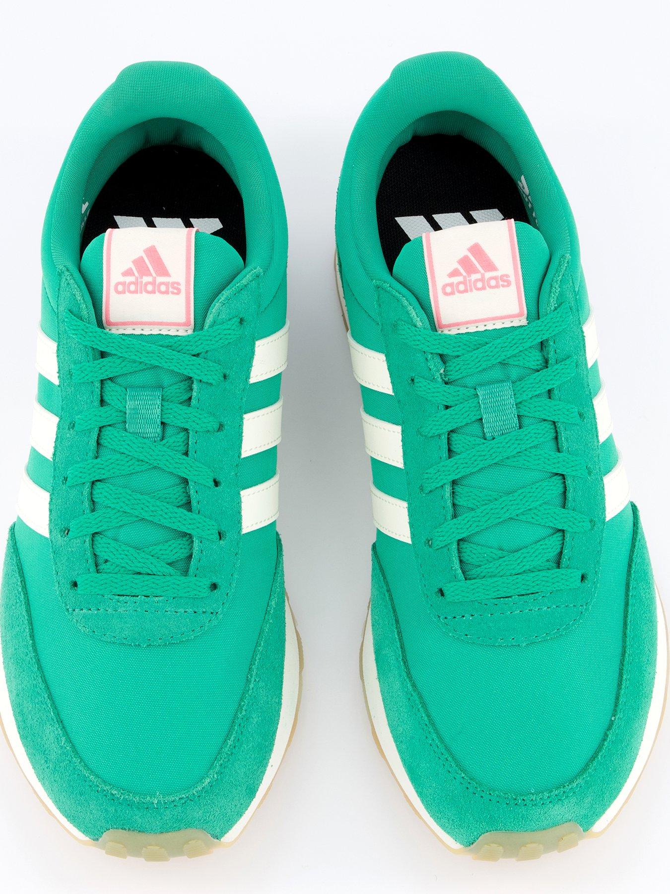  image of adidas-sportswear-womens-run-60s-30-trainers-semi-court-greenoff-whitebliss-pink