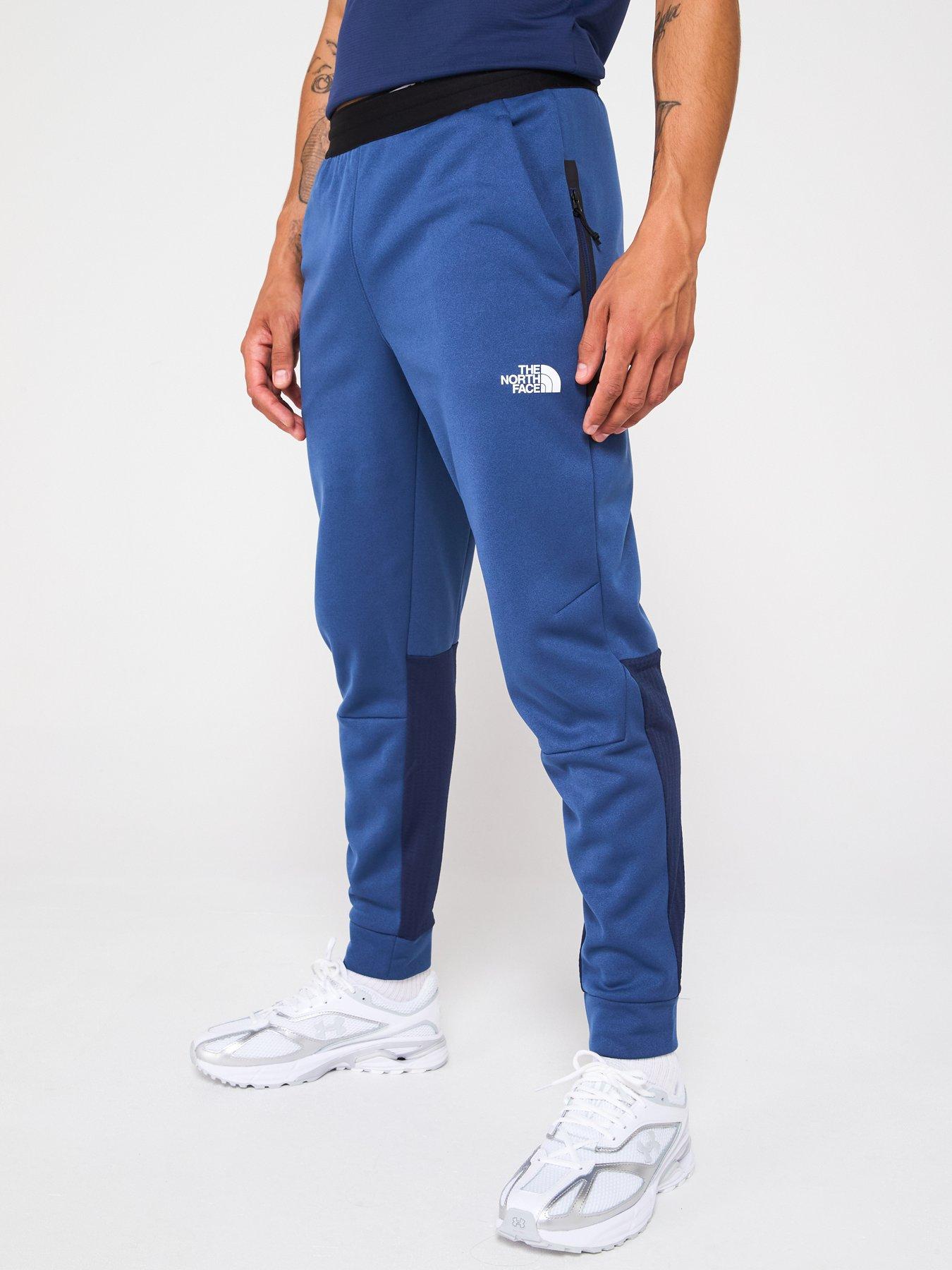 the-north-face-mens-mountain-athletic-fleece-pant-blue