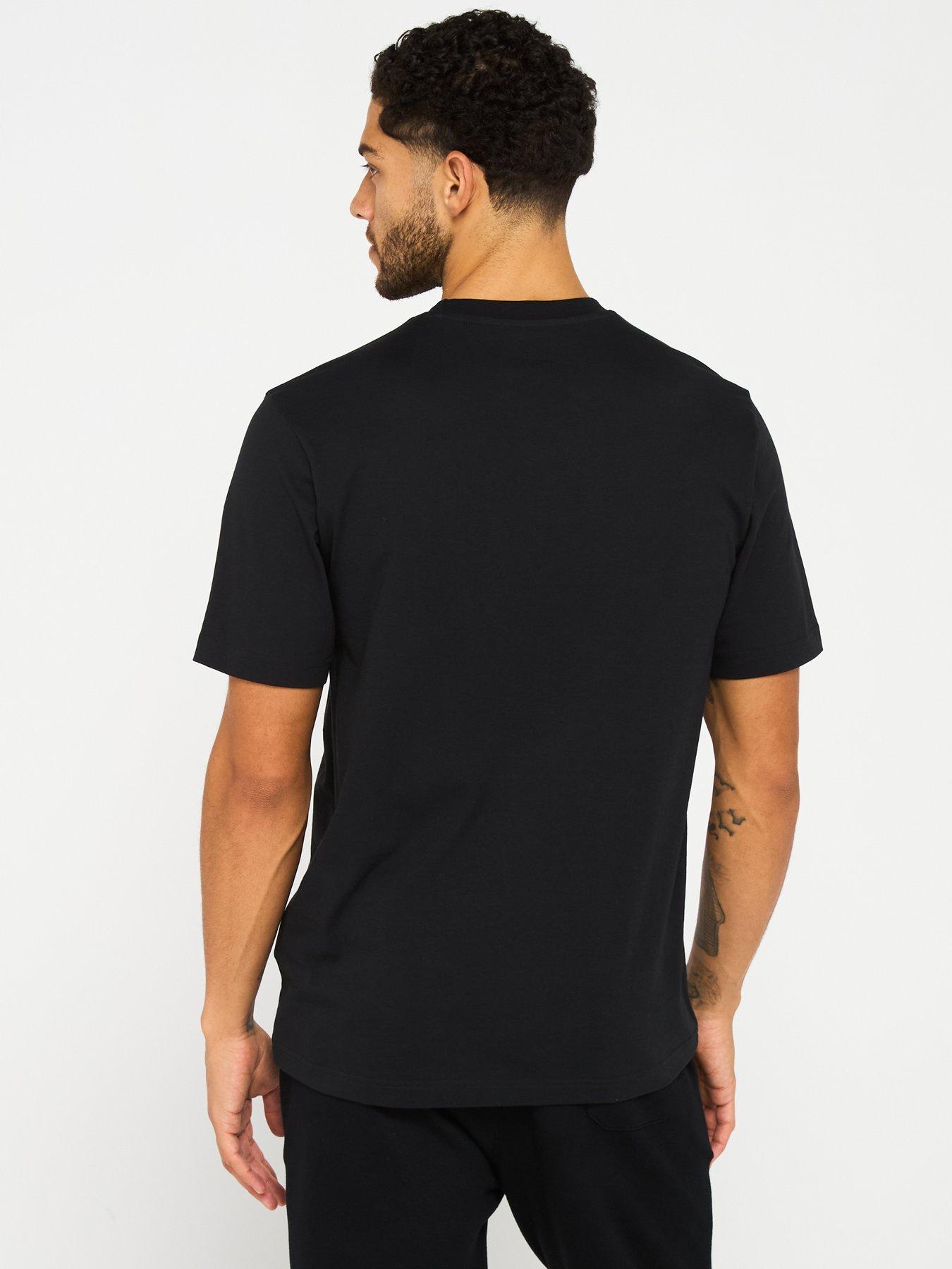  image of adidas-sportswear-mens-camo-woven-graphic-tee-black