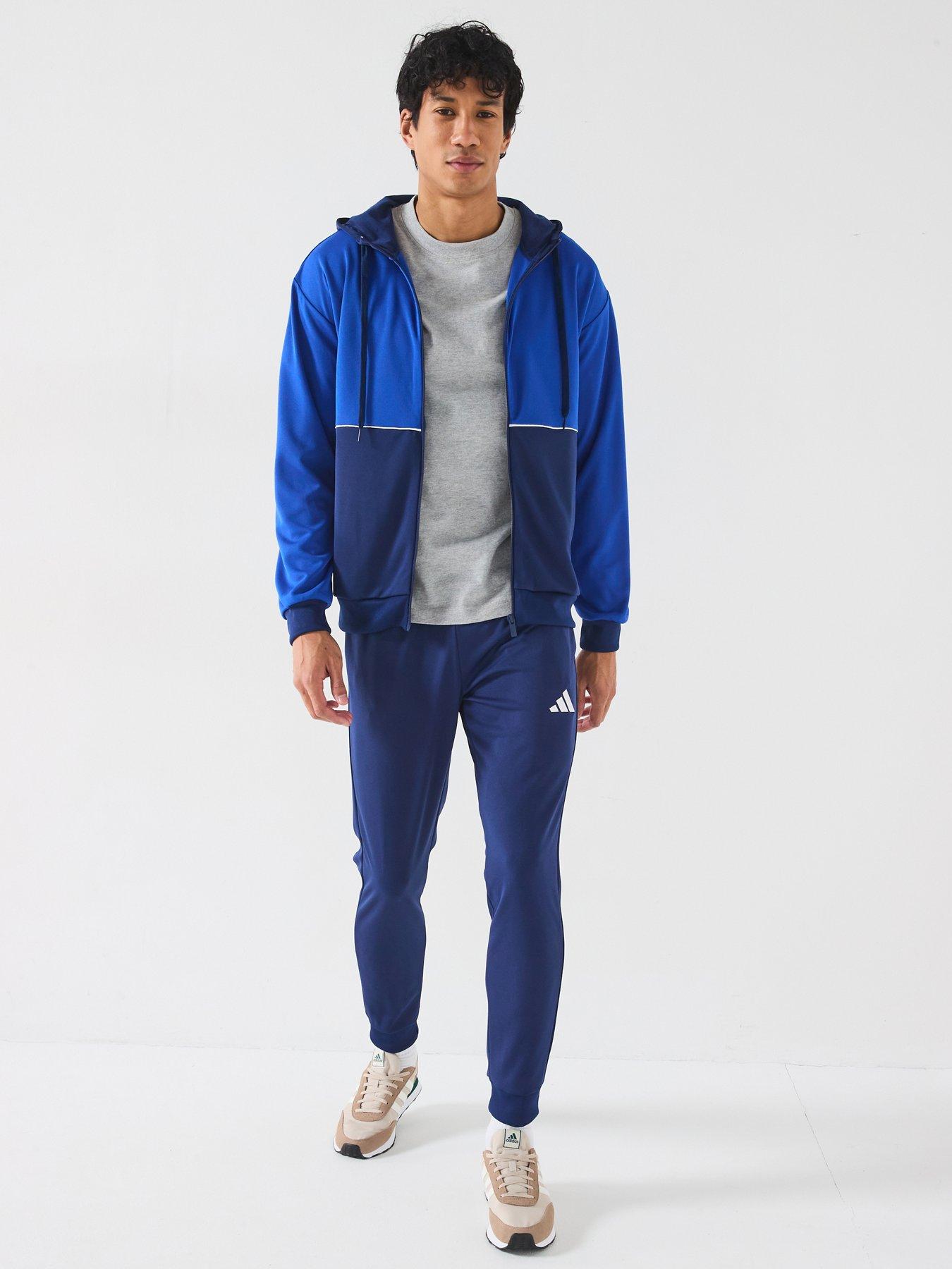  image of adidas-sportswear-mens-sportswear-colorblock-tracksuit-blue