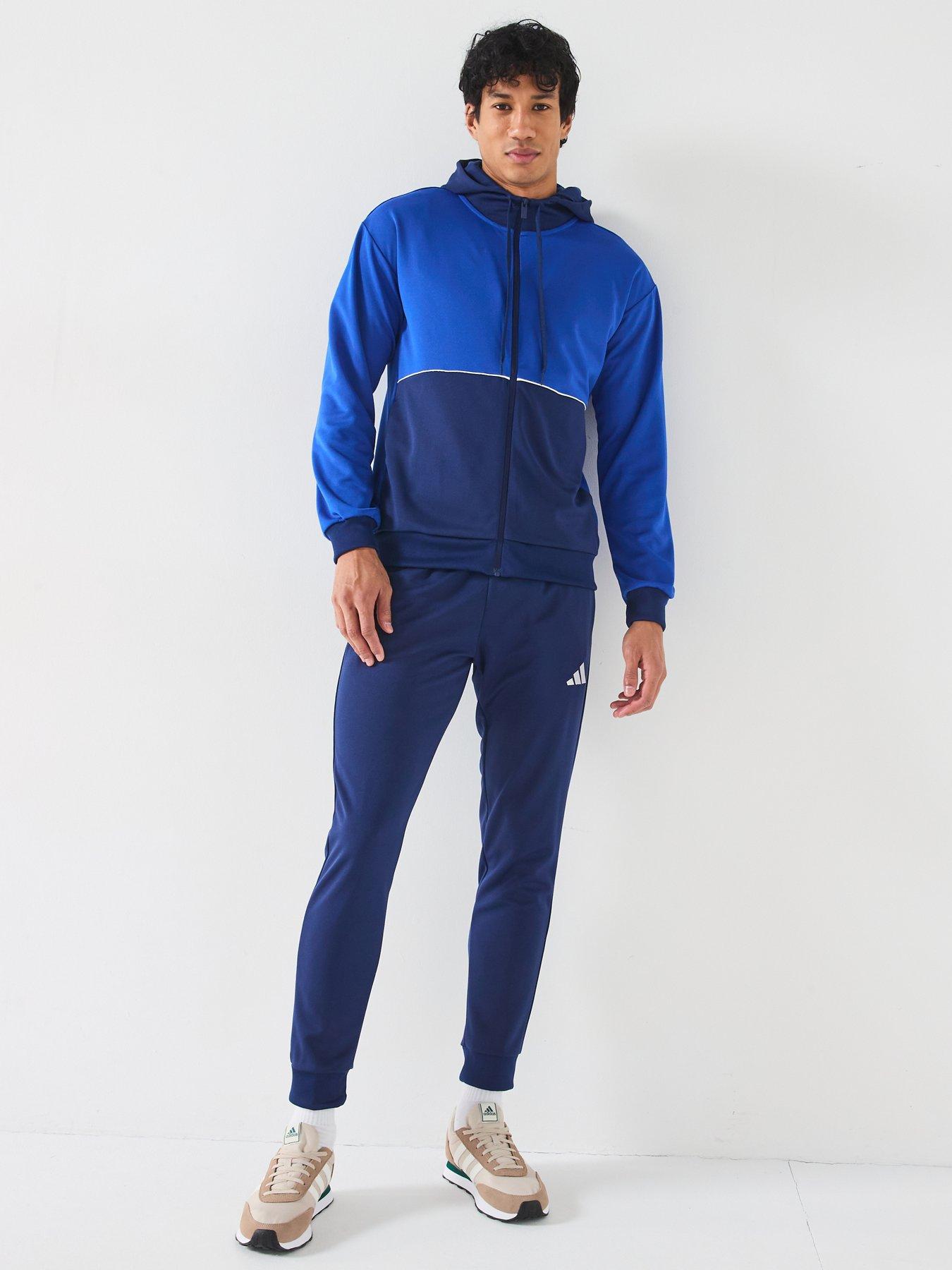  image of adidas-sportswear-mens-sportswear-colorblock-tracksuit-blue