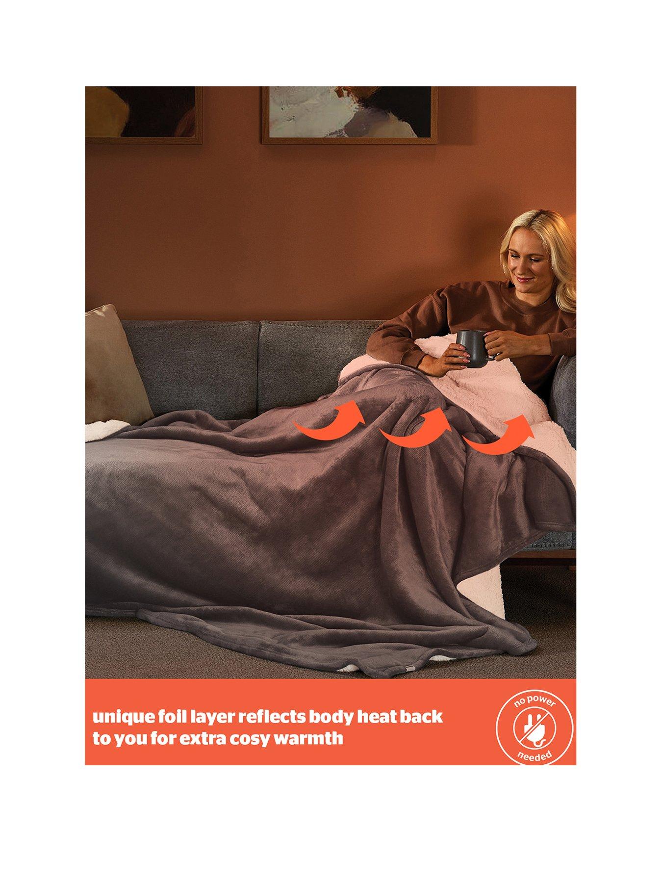  image of silentnight-heat-genie-self-heating-giant-blanket-240-x-180cm-charcoal-grey