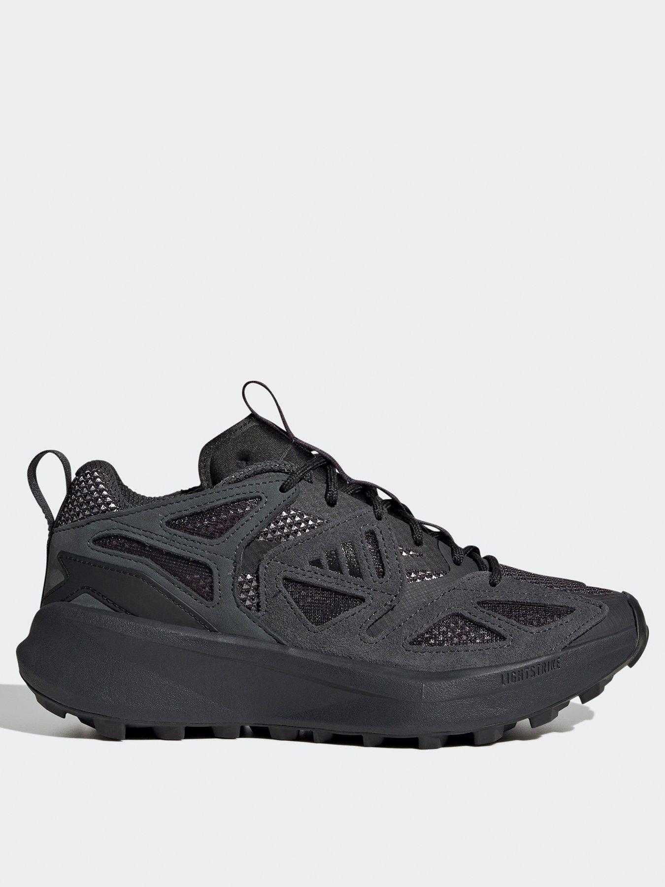 front image of adidas-sportswear-womens-kantai-trail-trainers-black