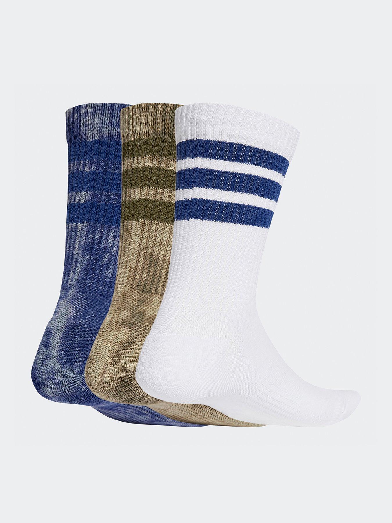  image of adidas-sportswear-unisex-stonewash-crew-socks-3-pairs-blue
