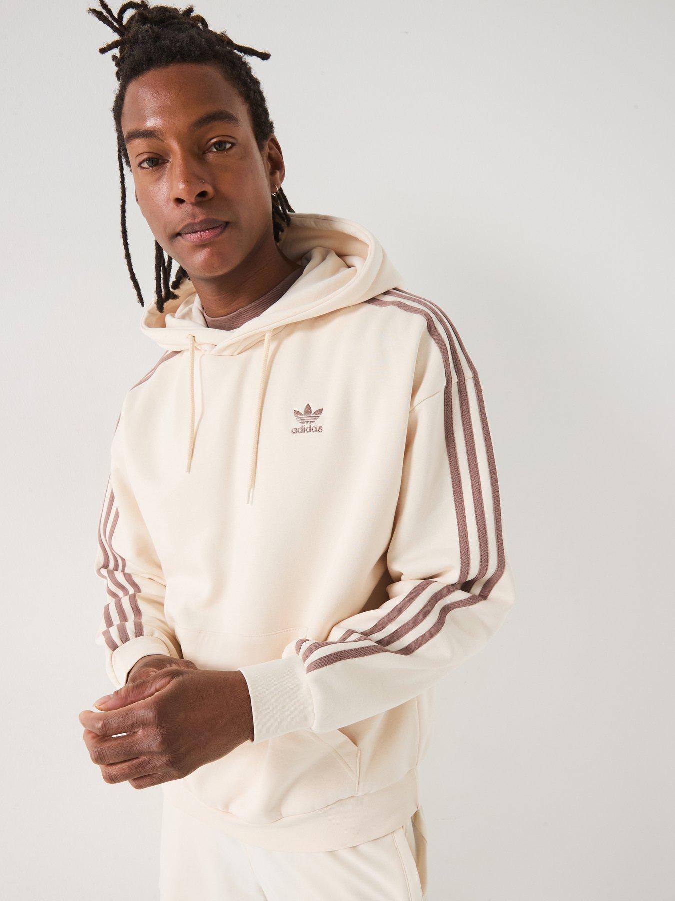 adidas Originals Mens Adicolor Oversized Hoodie - Off White