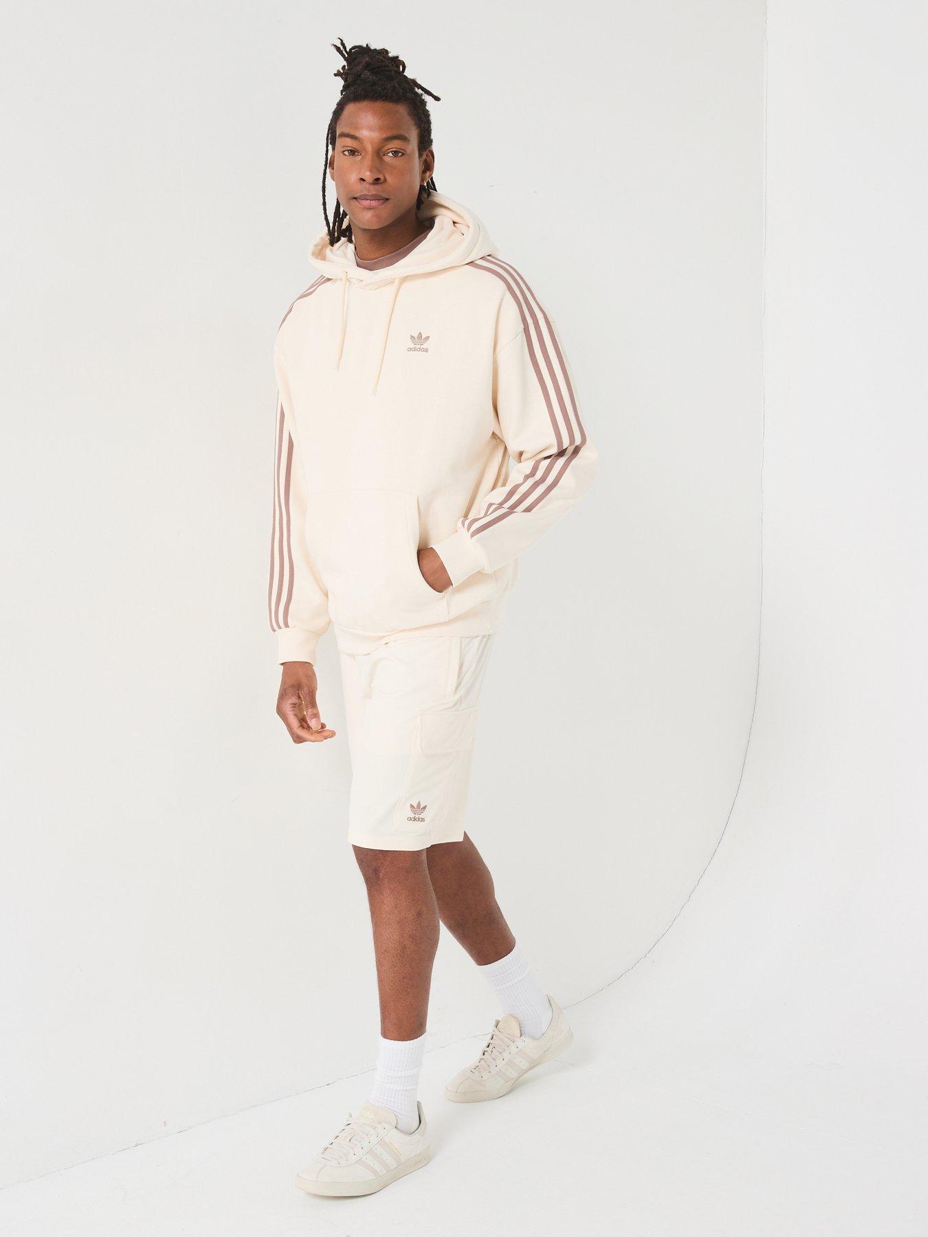  image of adidas-originals-mens-adicolor-oversized-hoodie-off-white