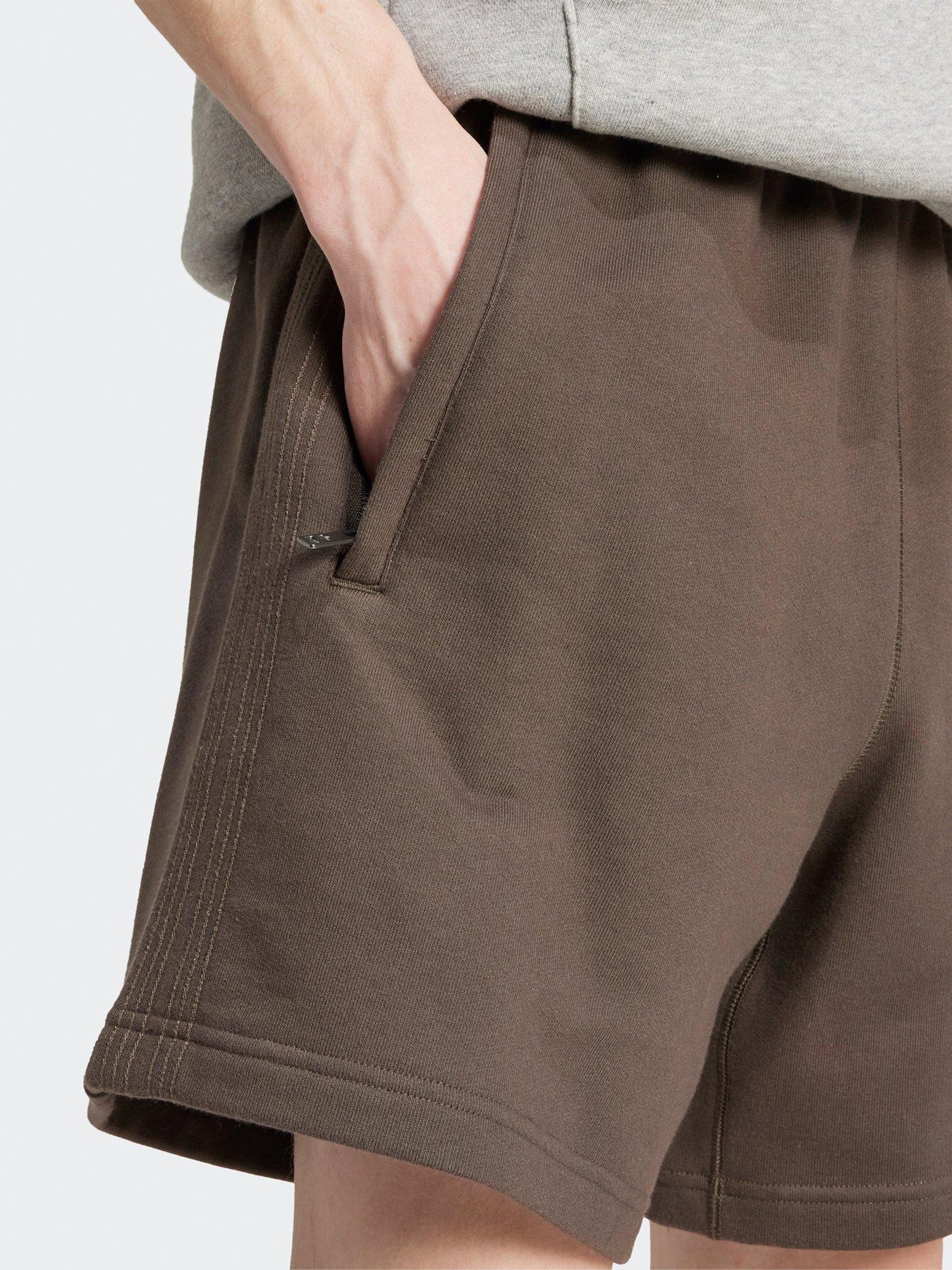  image of adidas-originals-mens-premium-essentials-shorts-shadow-olive