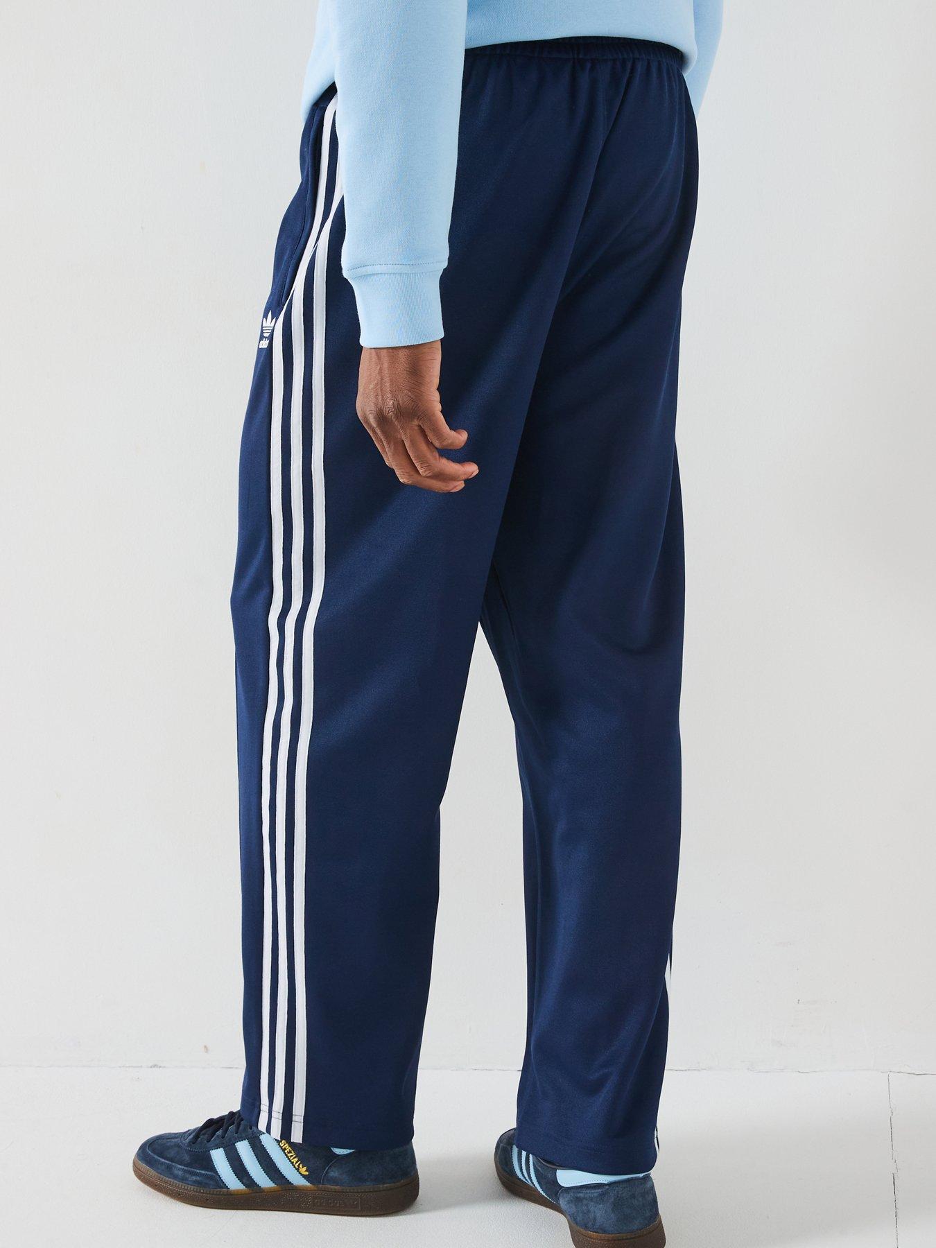  image of adidas-originals-mens-adicolor-baggy-track-pant-navy