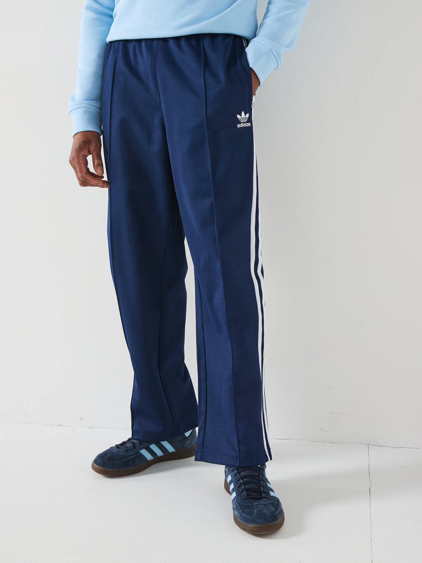  image of adidas-originals-mens-adicolor-baggy-track-pant-navy