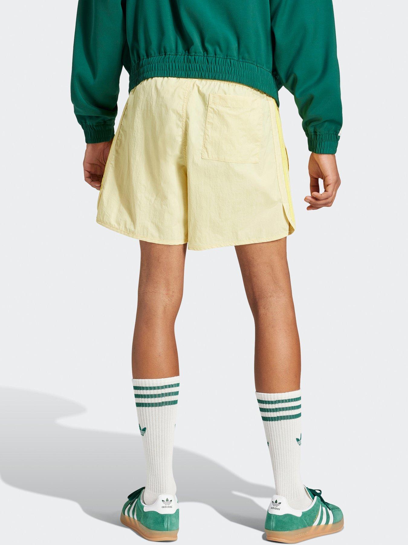  image of adidas-originals-mens-classics-sprinter-shorts-powder-yellow