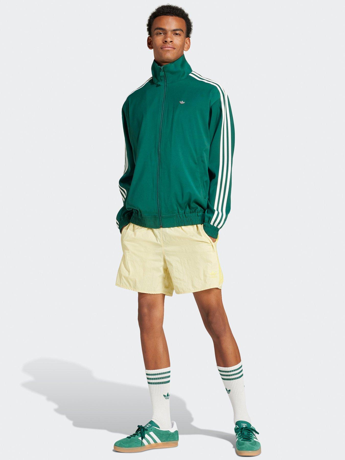  image of adidas-originals-mens-classics-sprinter-shorts-powder-yellow