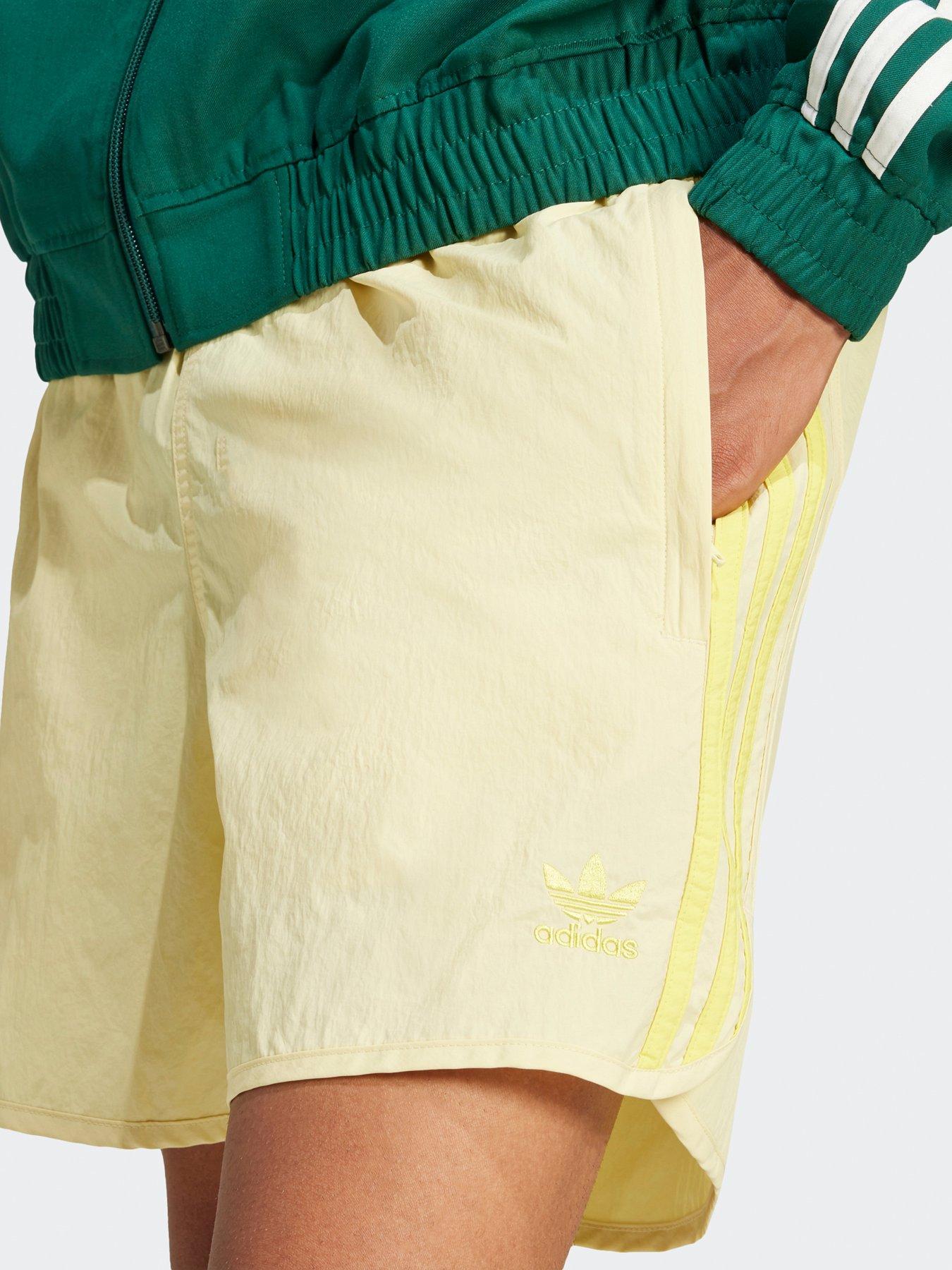  image of adidas-originals-mens-classics-sprinter-shorts-powder-yellow